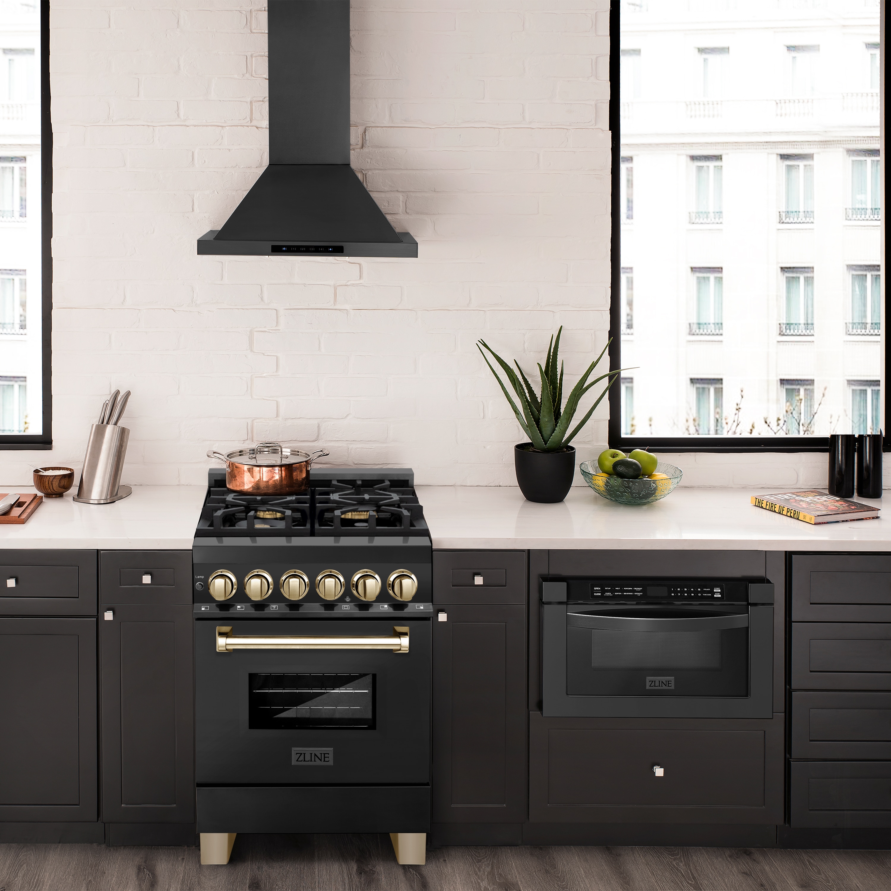 ZLINE KITCHEN & BATH RABZ-24-G Dual-Fuel-Ranges - View #2