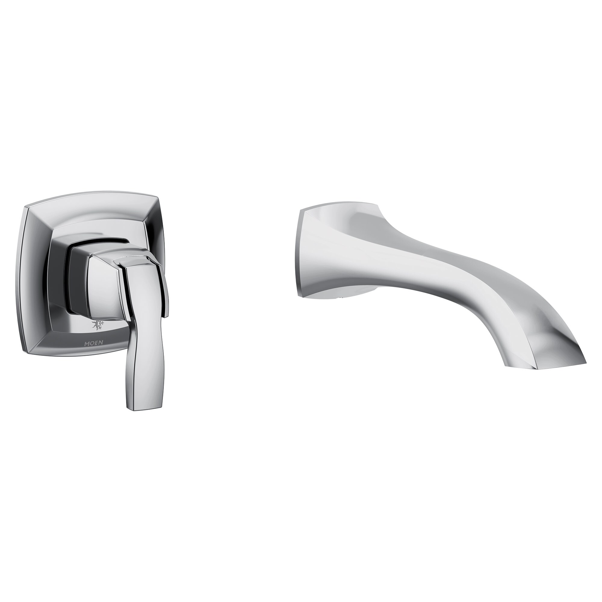 Moen WT691 Chrome 1-handle Wall-mount Mid-arc Bathtub Faucet