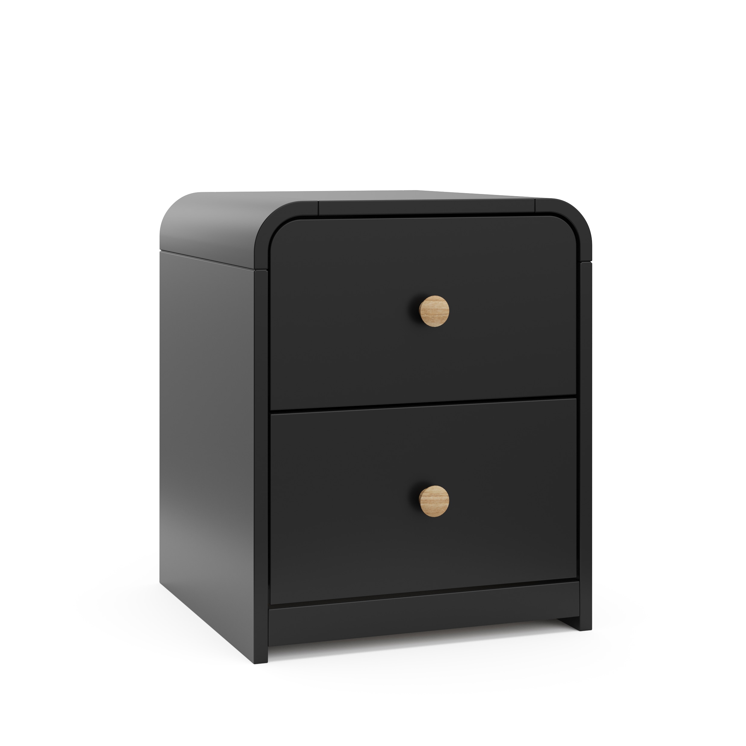 Storkcraft 03761-15B  Santos Black Pine Nightstand
