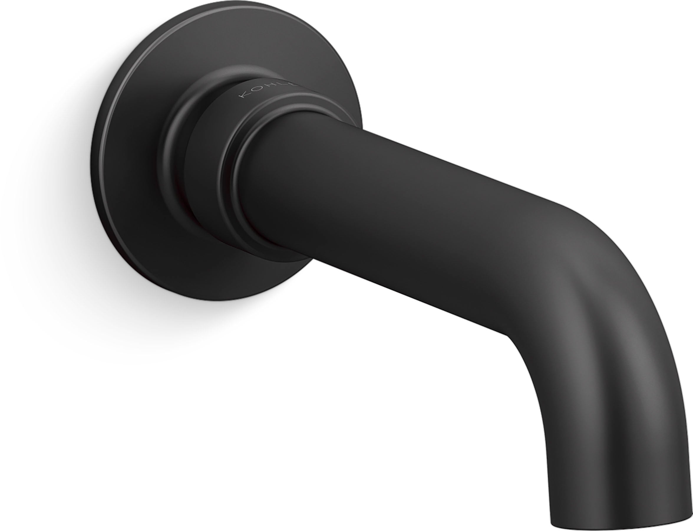 KOHLER 35922-BL Castia by Studio McGee Matte Black Wall-mount Bathtub Spout
