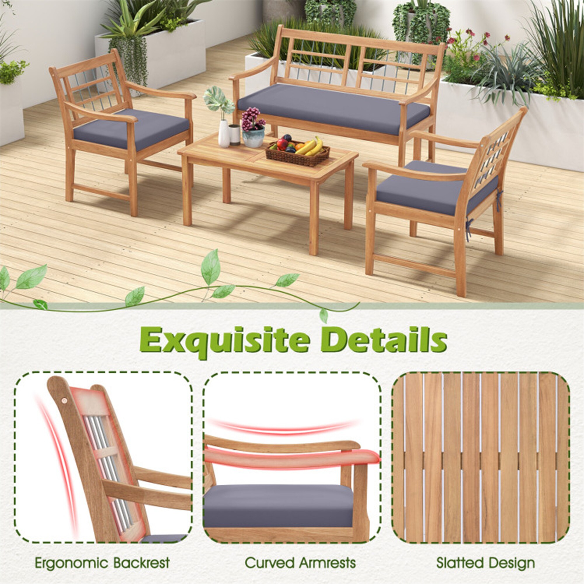 BABOOM BOM-2588GR+-CO Patio-Conversation-Sets - View #9