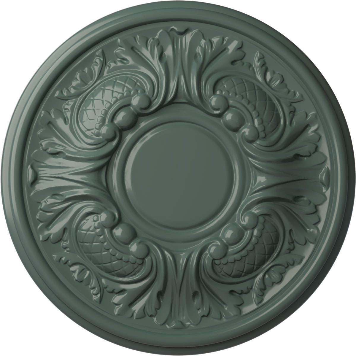 Ekena Millwork CM11WACBF Wakefield 11.75-in W x 11.75-in L Painted Cloud Burst Polyurethane Whole Ceiling Medallion
