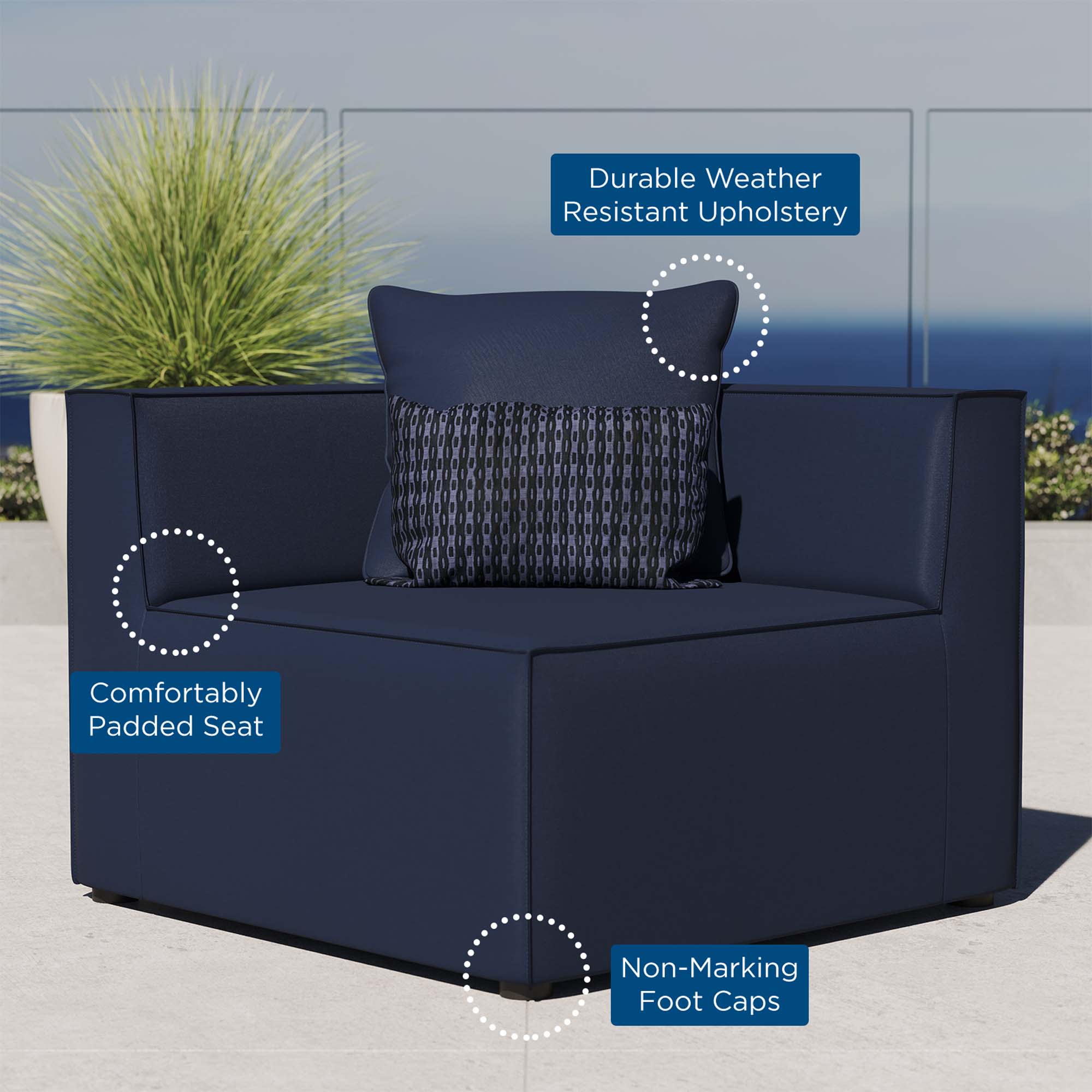 Modway EEI-4210-NAV Patio-Sofas-Daybeds - View #2