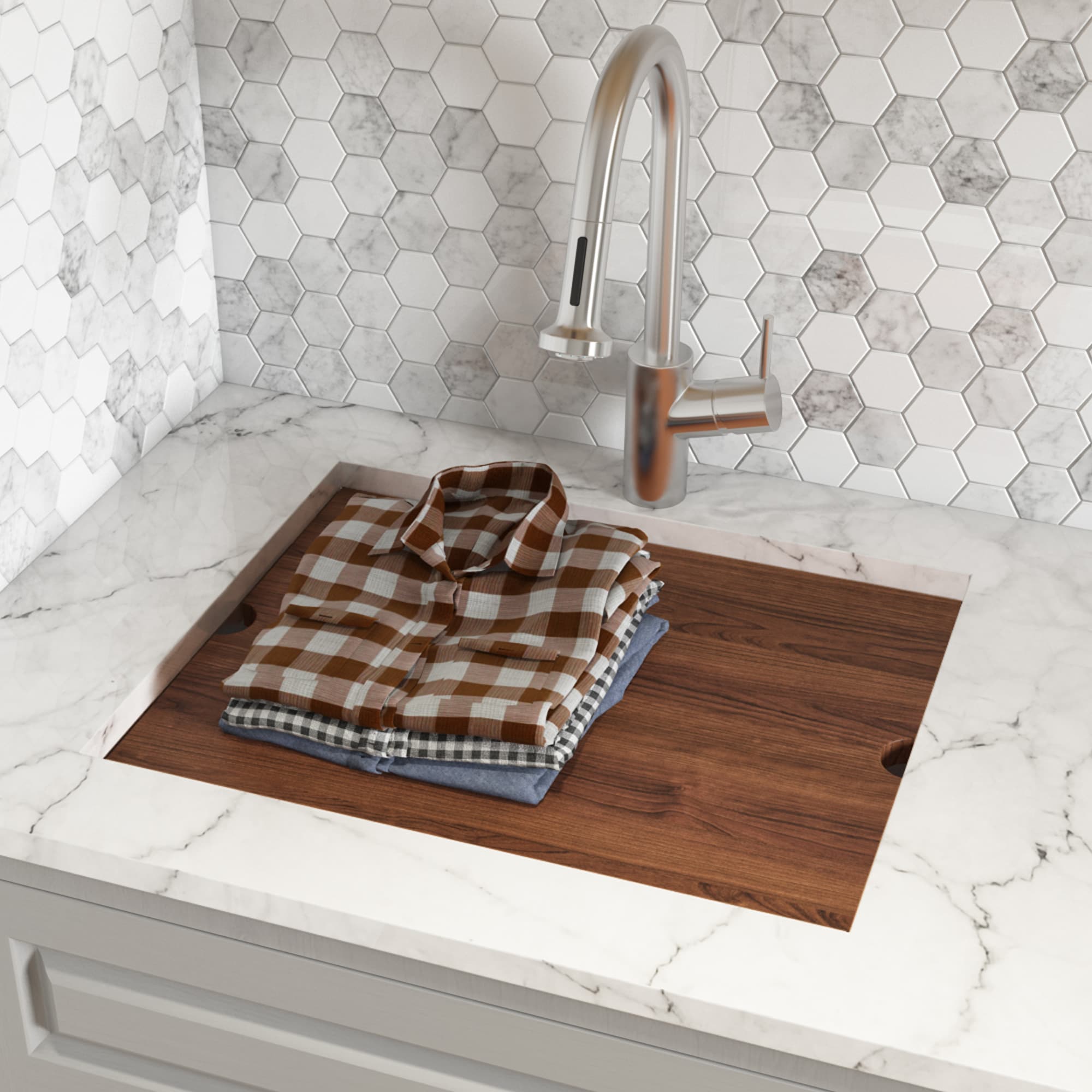 Basin Mats, Under Sink Mat, Silicone Containment Mat