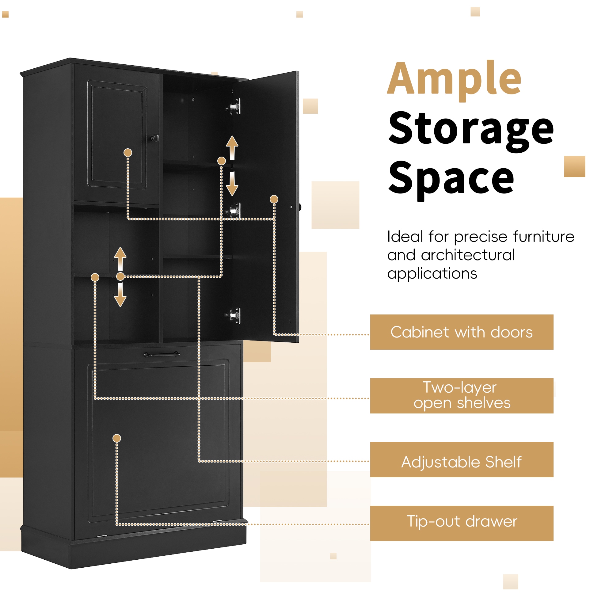 Tatayosi T-P322739B Bathroom-Wall-Cabinets - View #7