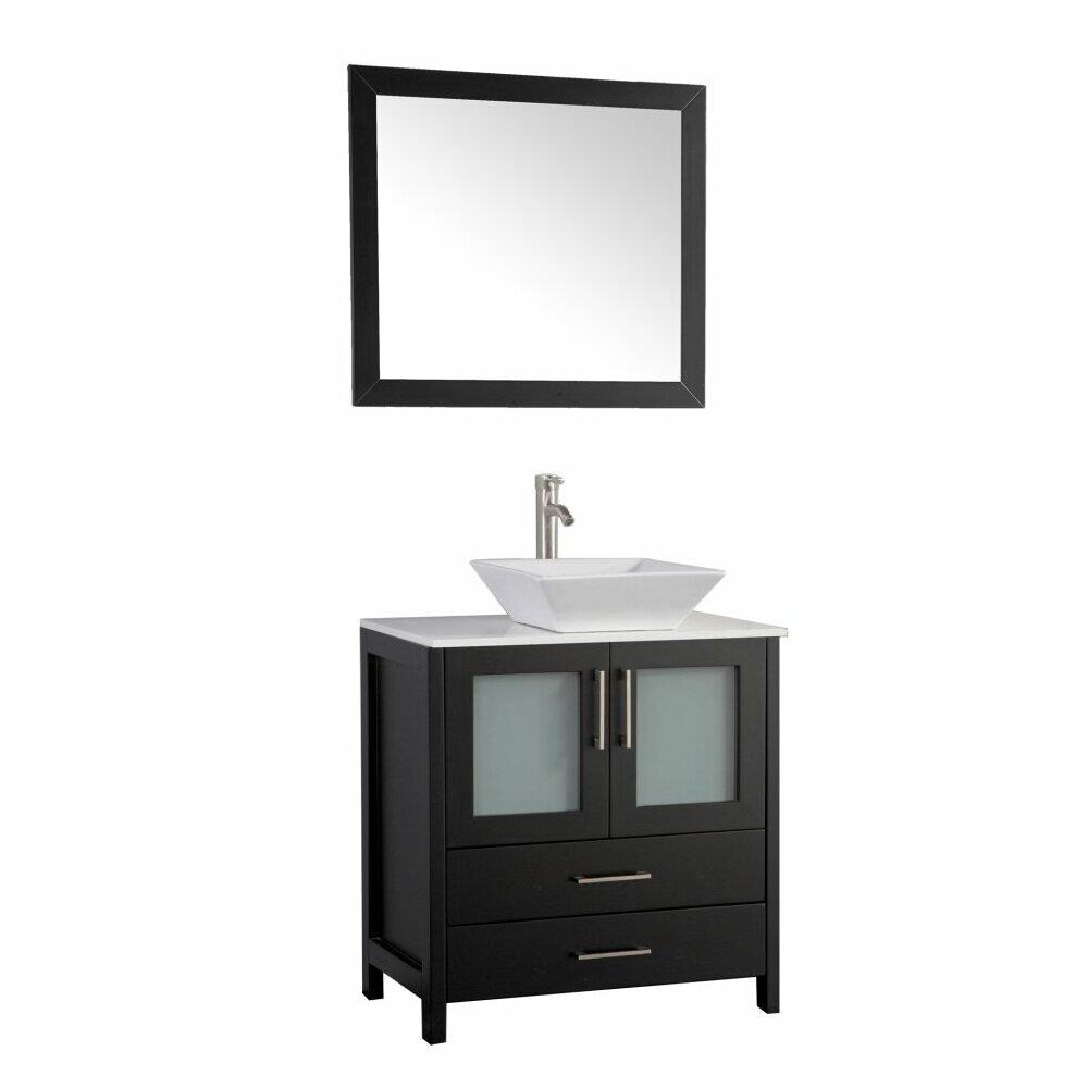 Vanity Art 30 in. Single Sink Bathroom Vanity Set Espresso at Lowes.com