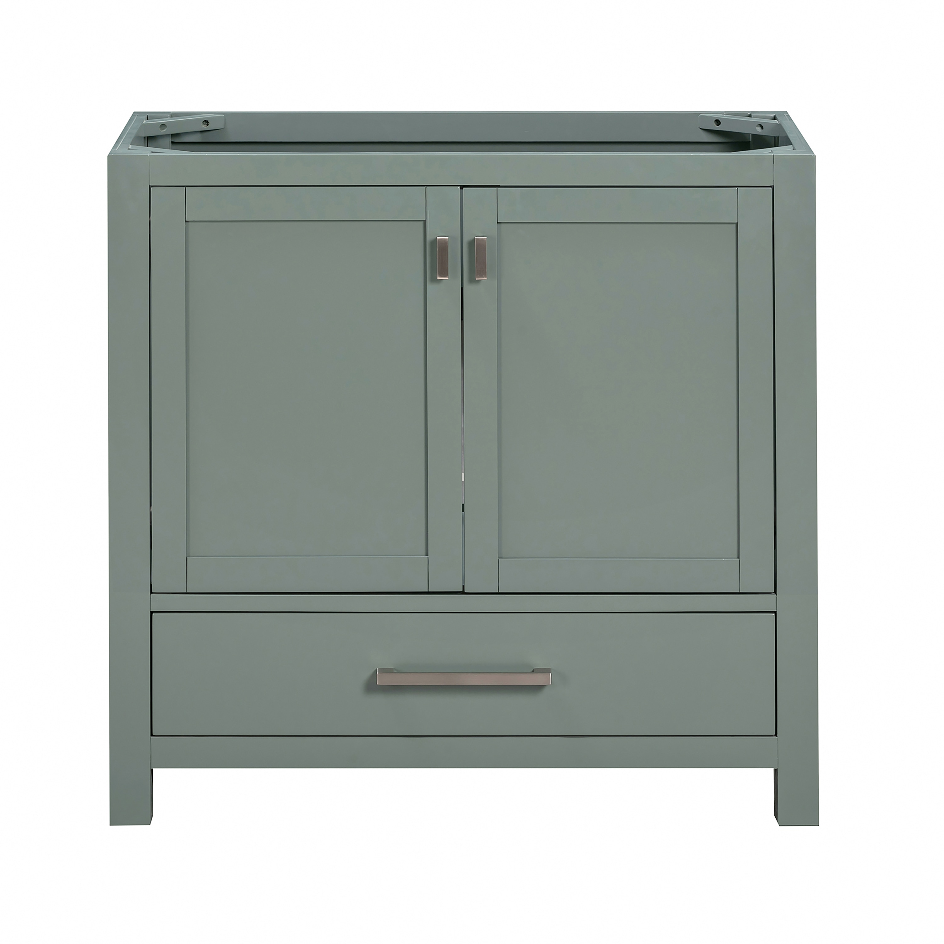 Avanity MODERO-V36-SG Modero 36-in Smoke Green Bathroom Vanity Base Cabinet without Top
