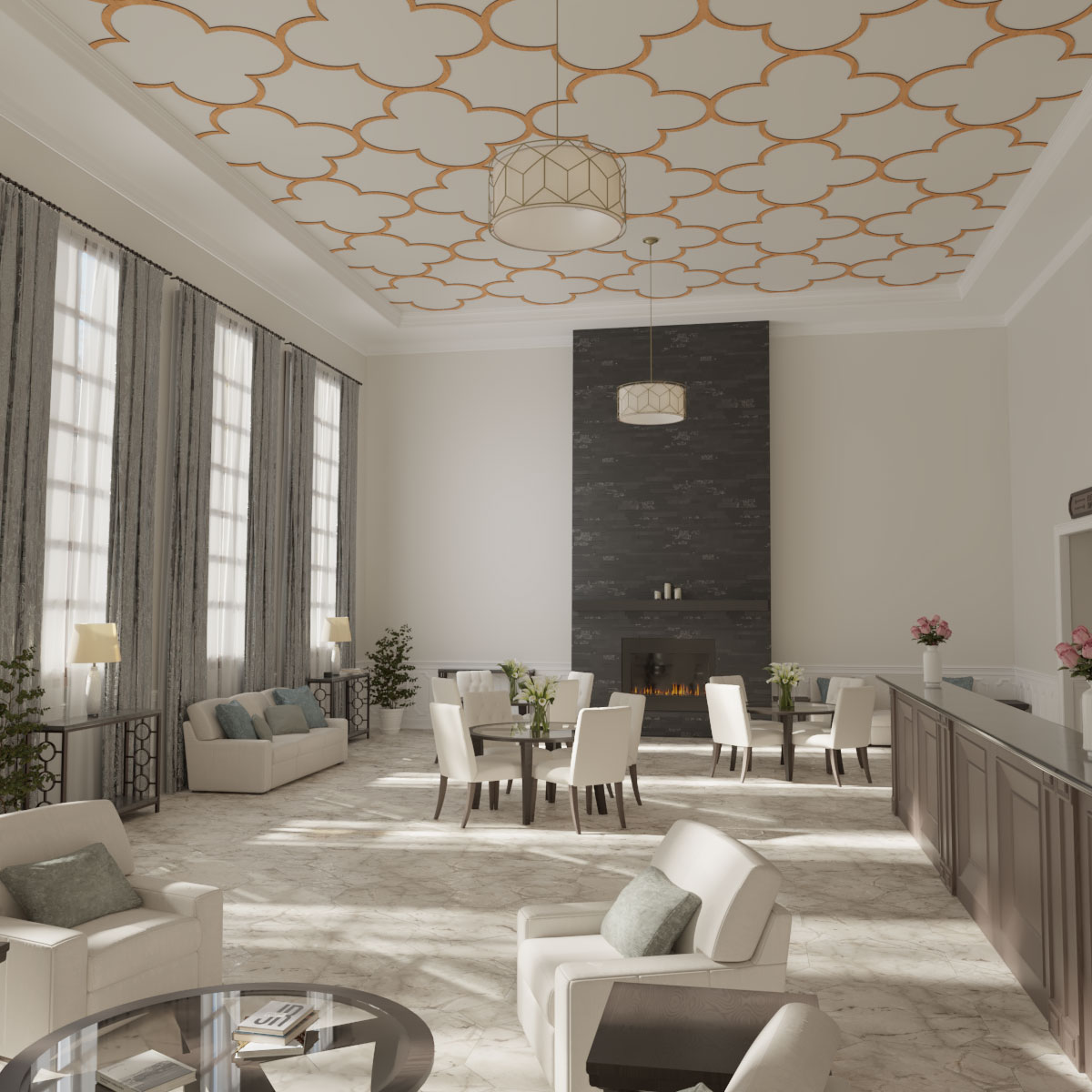 Ekena Millwork CELW67X67X0375WDLCH Wall-Panels - View #8