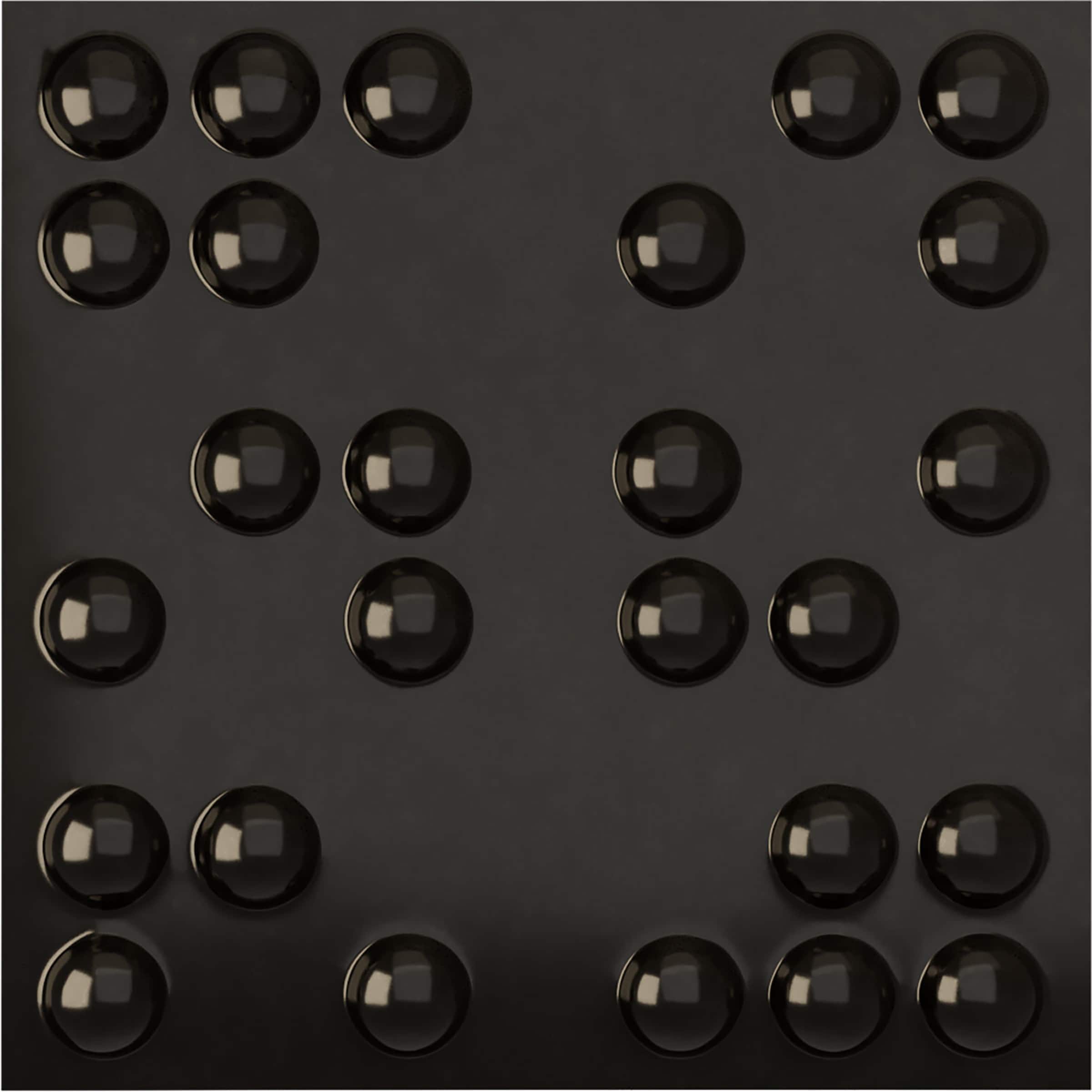 Ekena Millwork WP20X20EMECA 19-5/8-in x 19-5/8-in Embossed Paintable/Stainable Black PVC Abstract Wall Panel ( 2.67-sq ft )