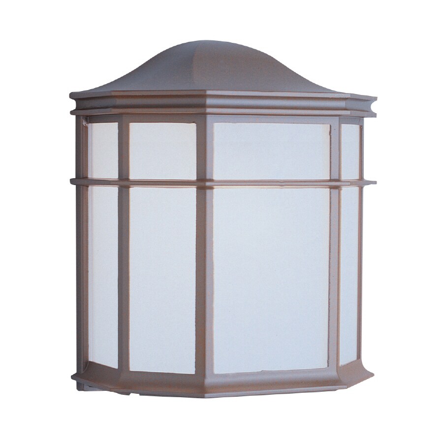 Lucid Lighting 4484 RT 1 -Light 9.5-in H Brown Hardwired Outdoor Wall Light