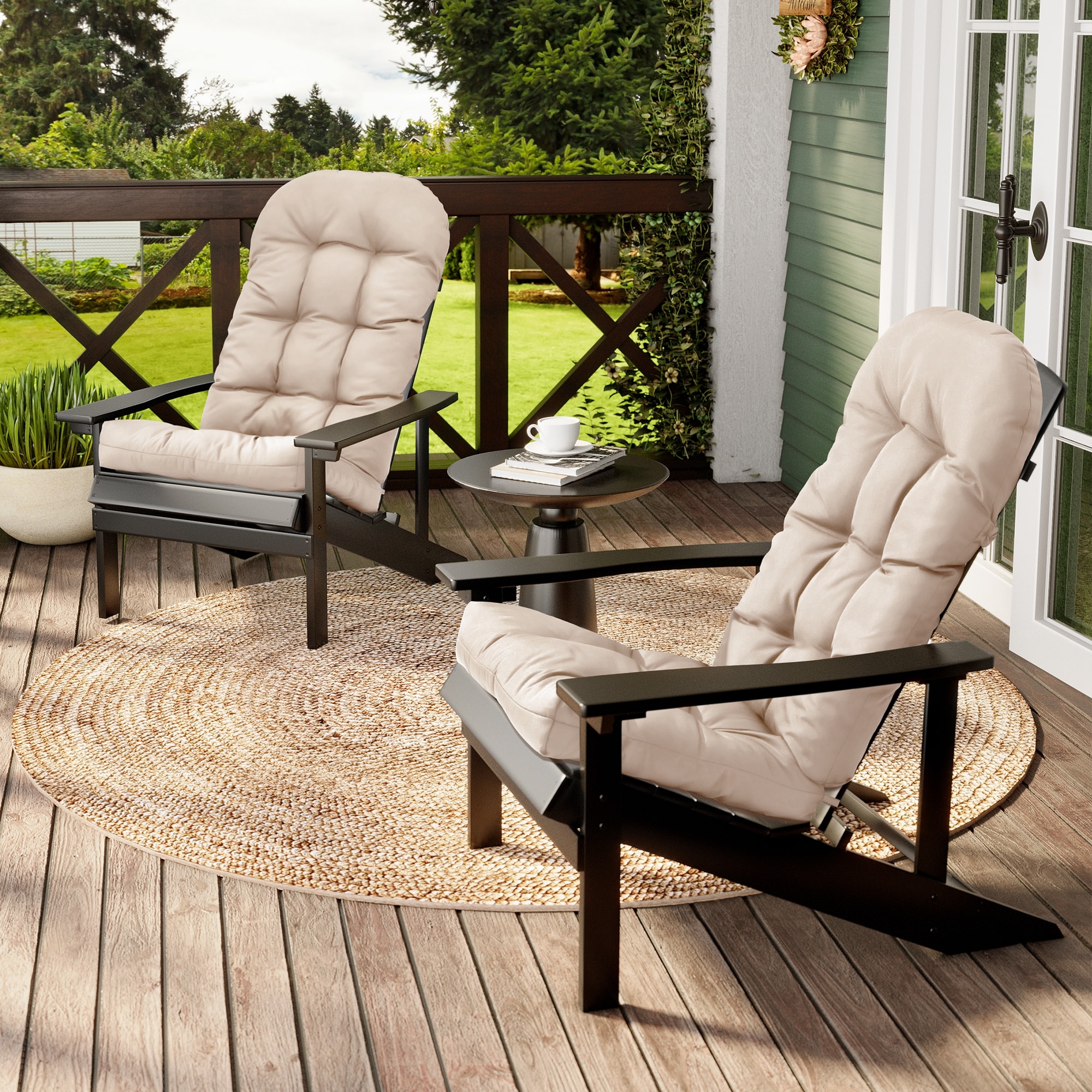 CloudFly CL-CU002BEI-2 Patio-Furniture-Cushions - View #9