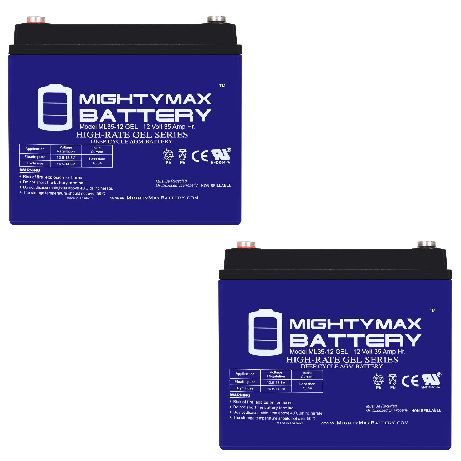 Mighty Max Battery 12V 35AH GEL Jazzy Select GT Power Chair Scooter