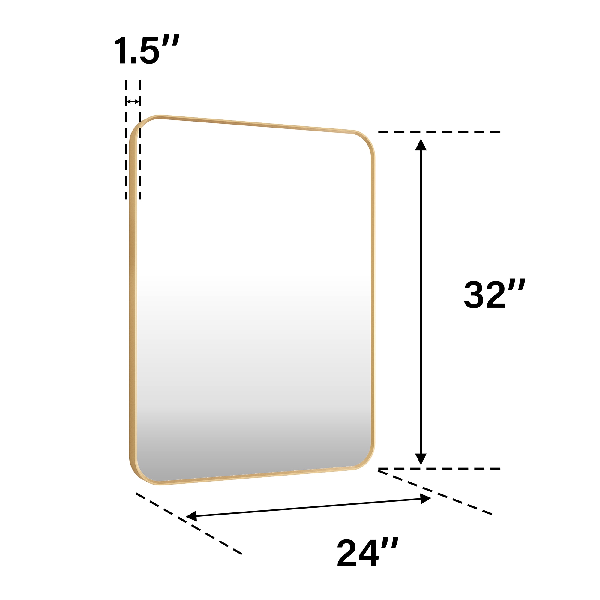 Forclover ALW65-M2028 Framed-Bath-Mirrors - View #3