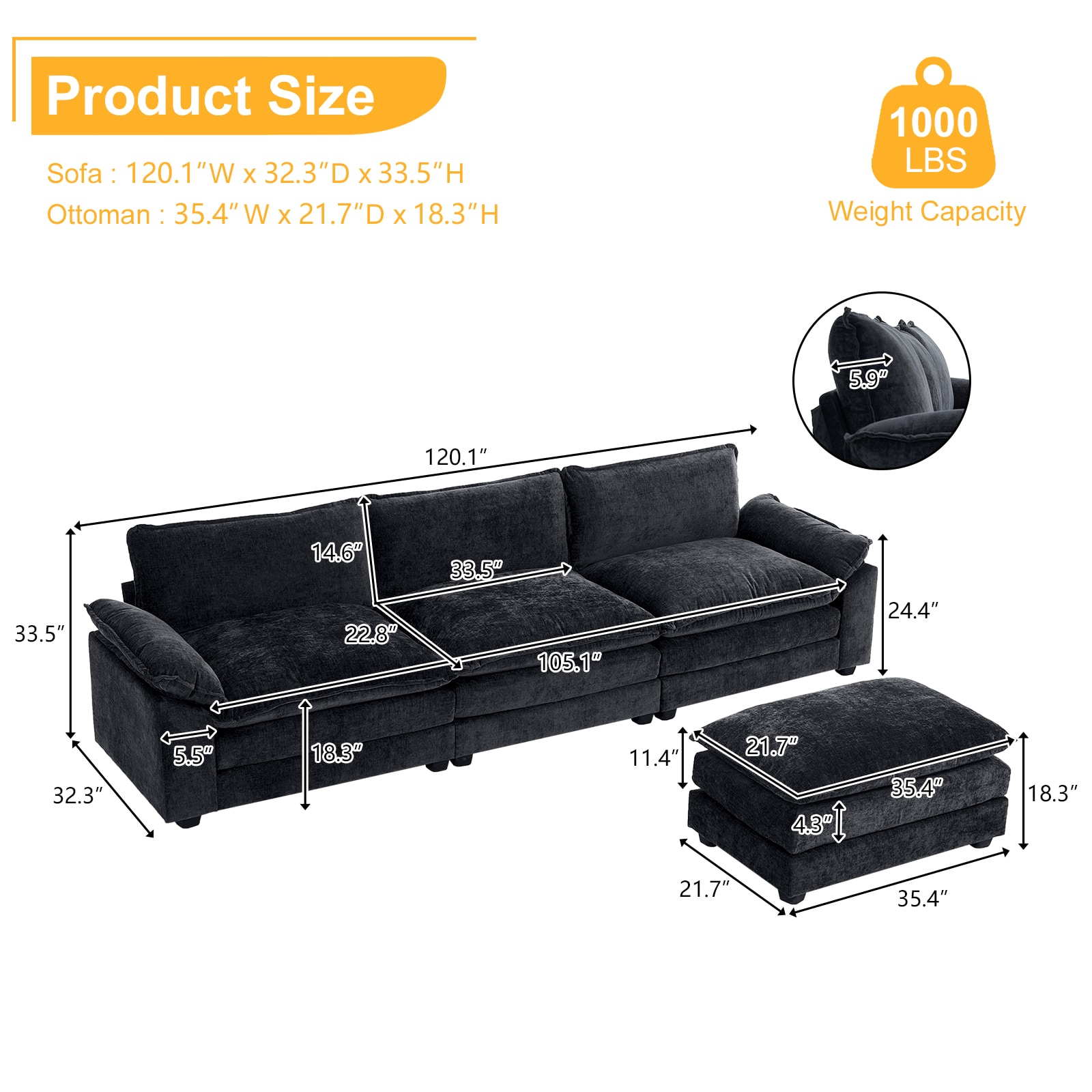 Outopee L1G52002563-65 Sofas-Loveseats - View #7