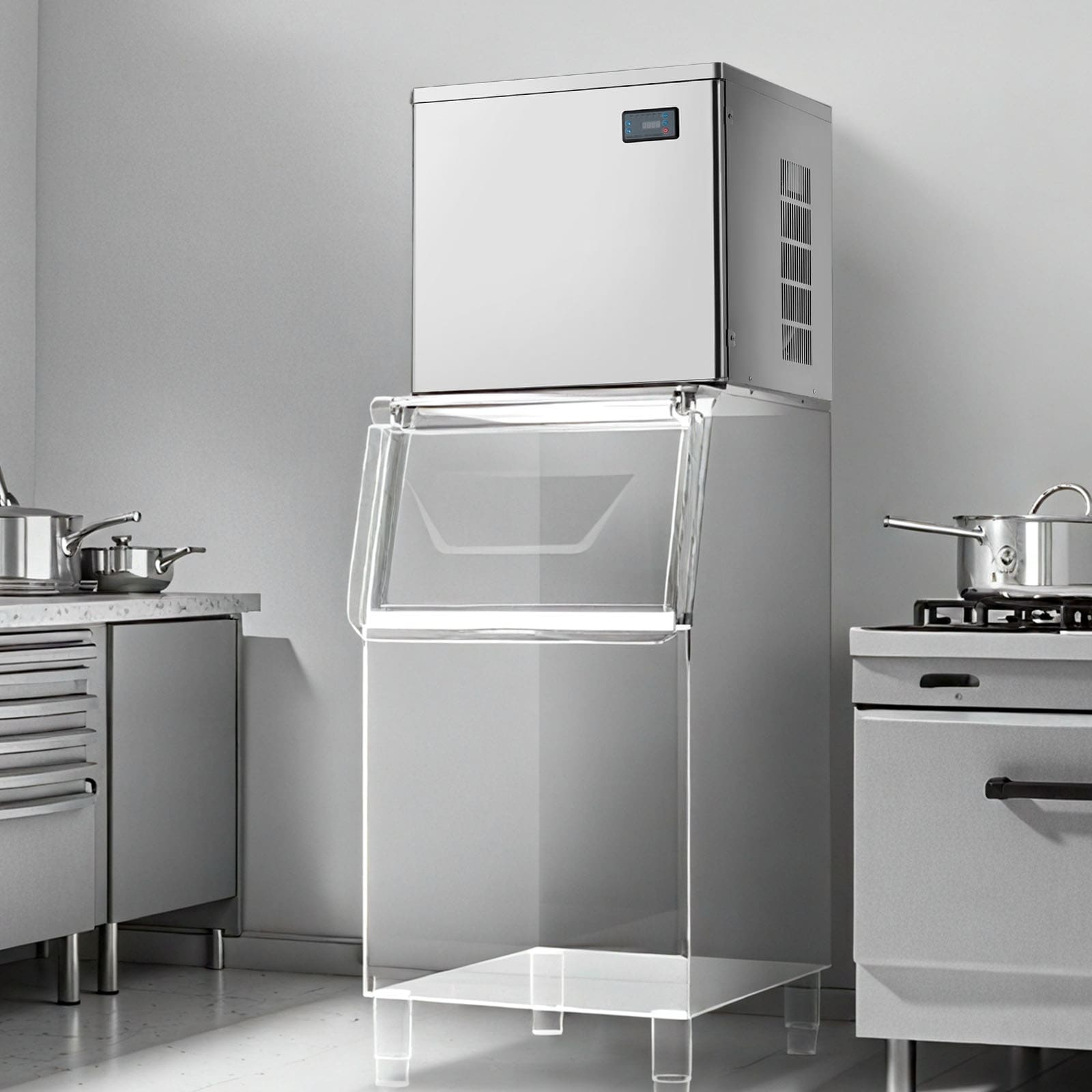 Tinyhomie Commercial Ice Maker Machine – Head 450 Lbs/Day Stainless Steel Ice Machine with Scheduled Ice-Making Self-Cleaning Adjustable Thickness Ideal for Restaurant Bar Cafe Hotel – Head Only Sansujyuku sansujyuku.com