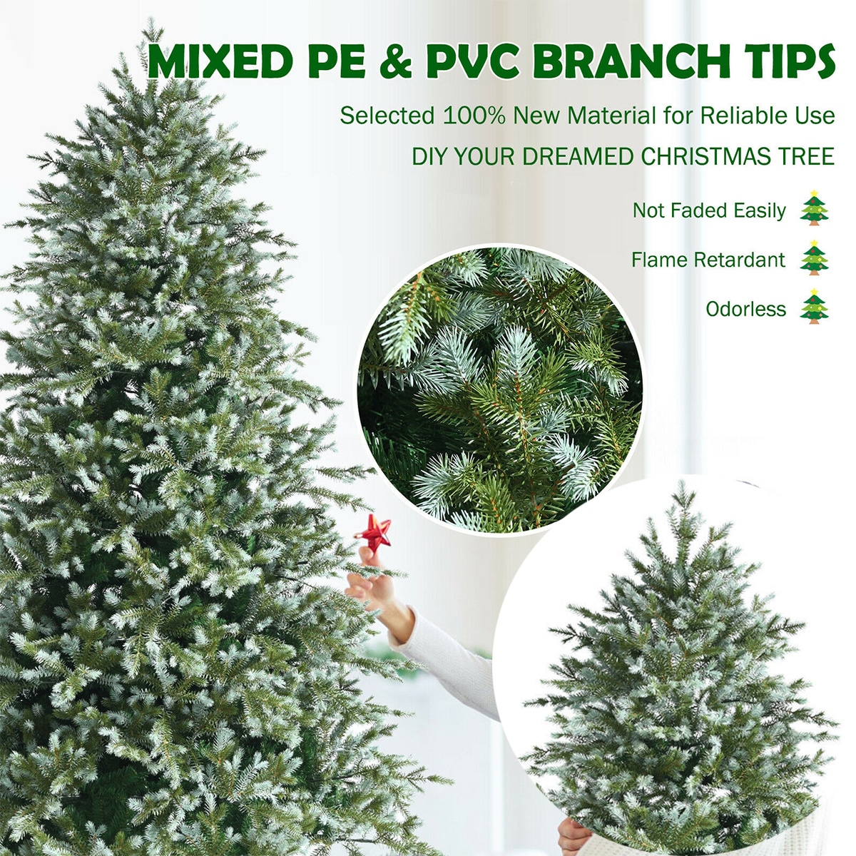 WELLFOR CM-HJY-23594 Artificial-Christmas-Trees - View #5