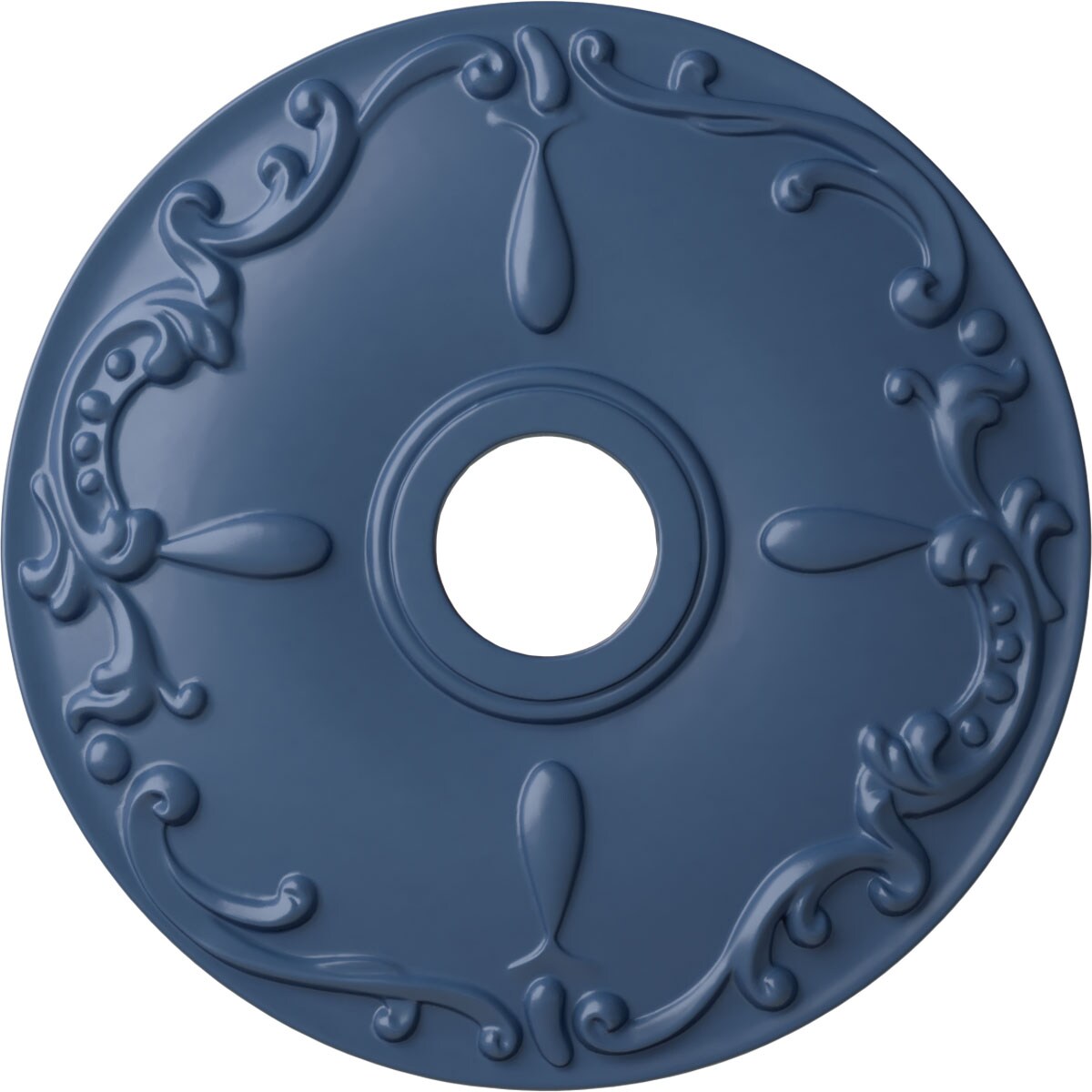 Ekena Millwork CM18KEAMF Kent 18-in W x 18-in L Painted Americana Polyurethane Whole Ceiling Medallion