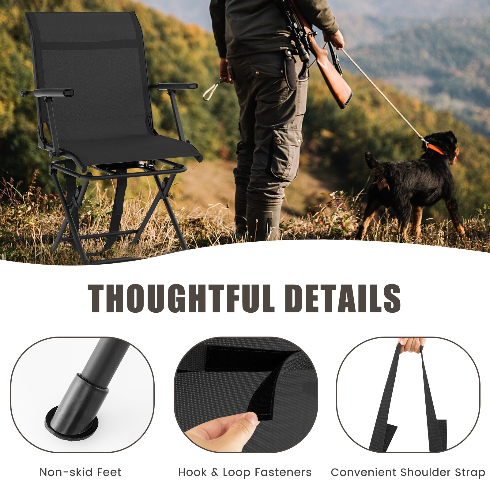 LIVIZA DOG70412BK Beach-Camping-Chairs - View #7