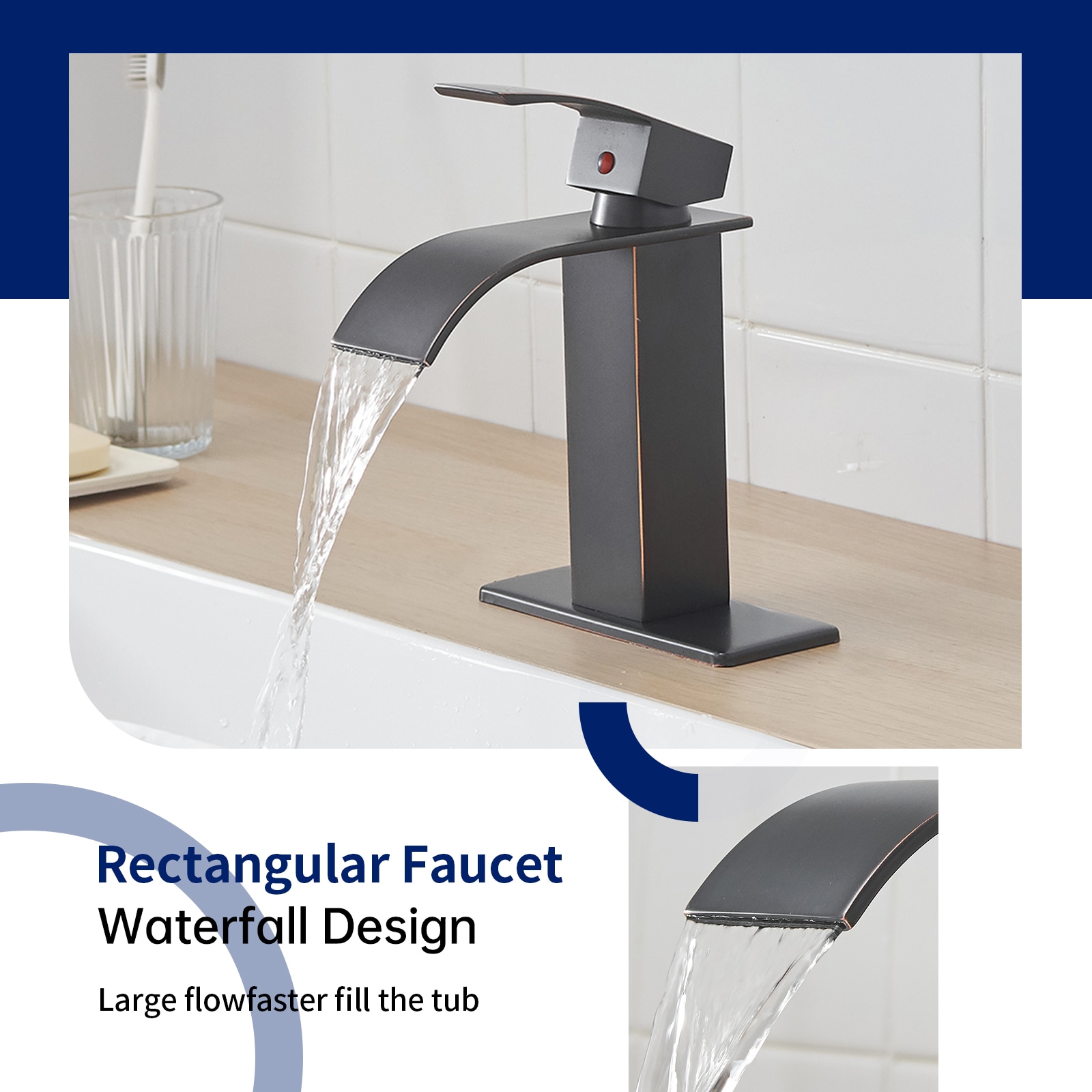 BWE A-96021-ORB Lavatory-Faucets - View #3