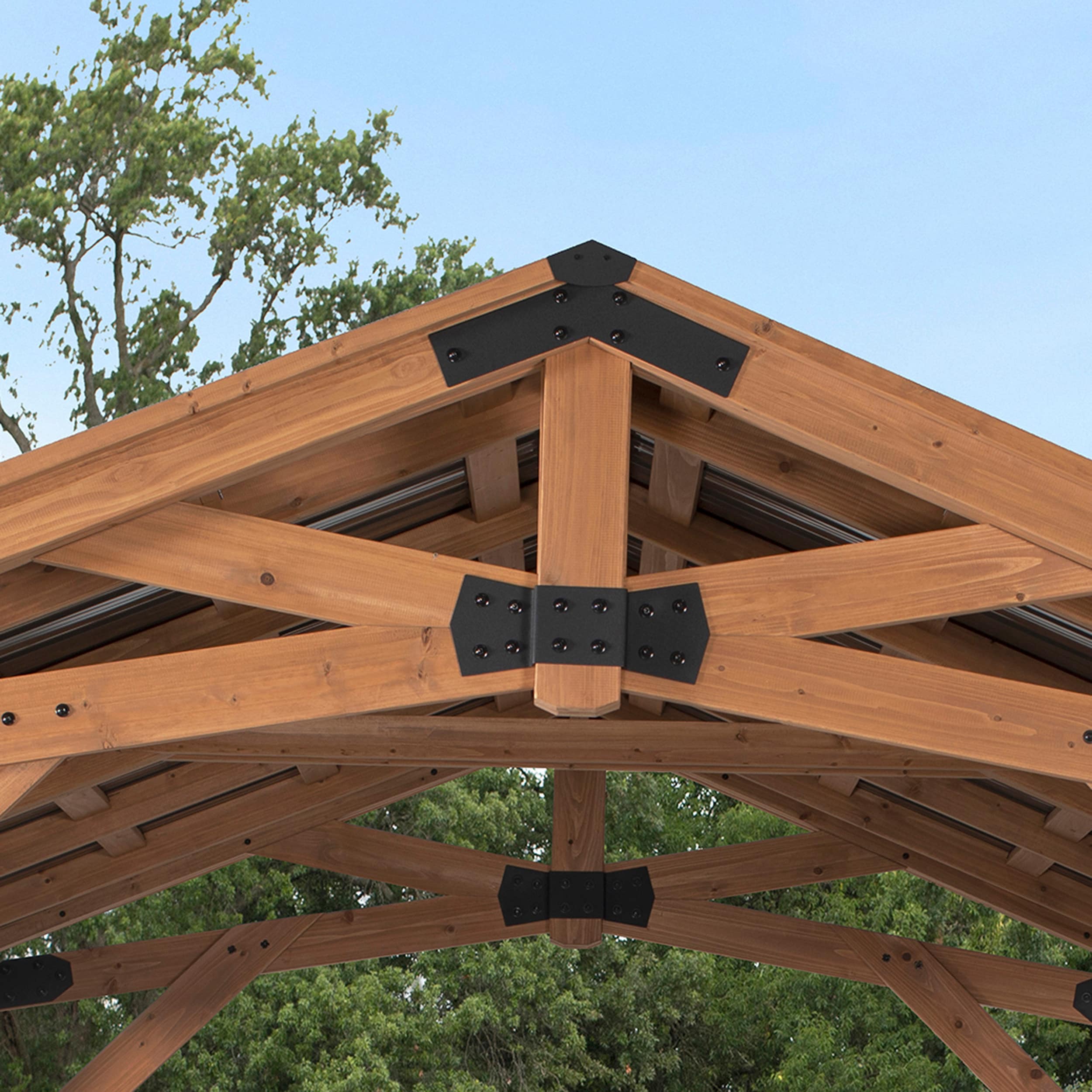Norwood Cedar and Steel 10x10 Outdoor Gazebo