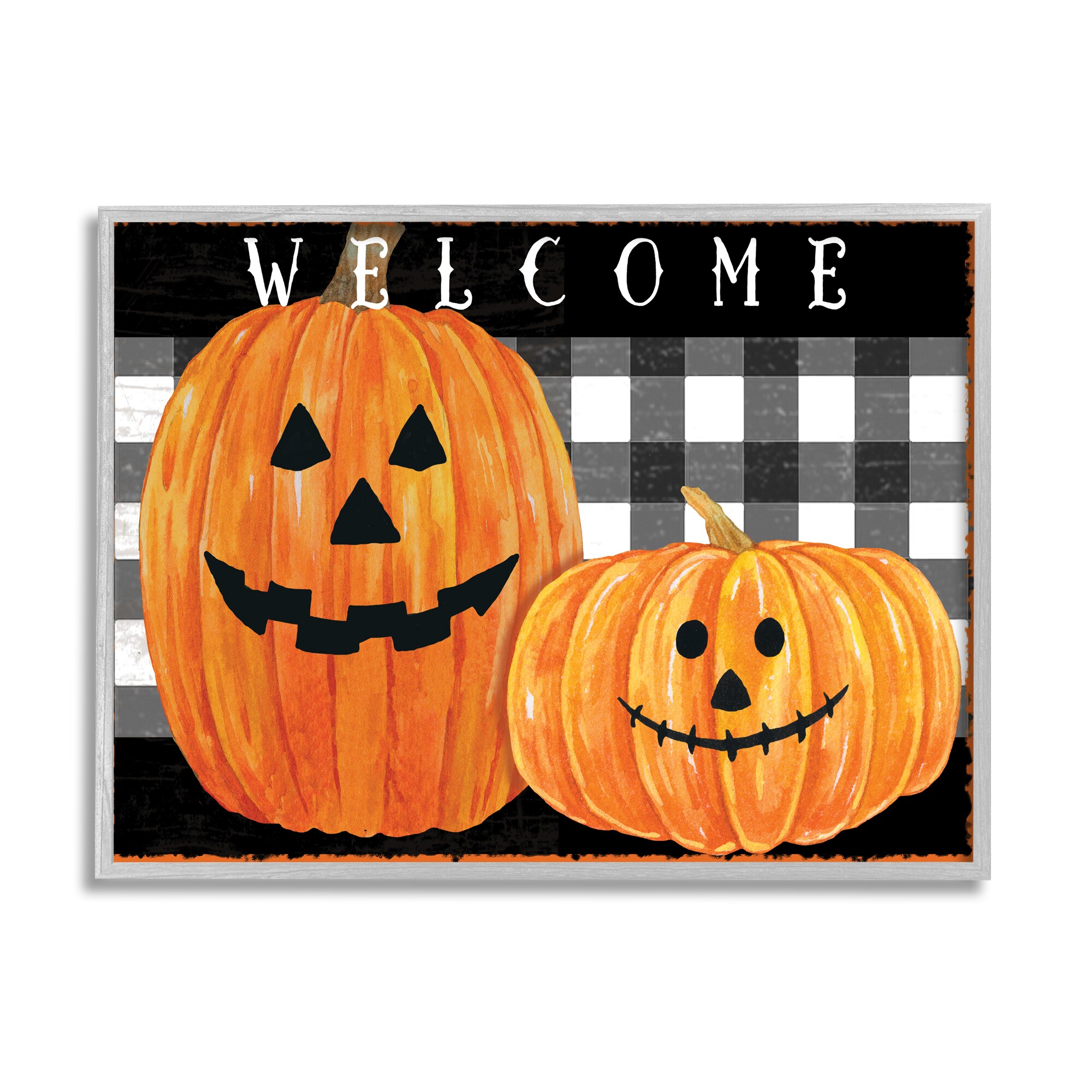Halloween 11" x 11" Trick or Treat Farmhouse Look Indoor/Outdoor Sign Free Shipp 