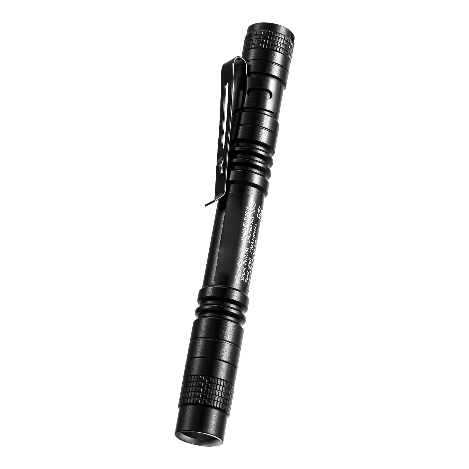 GIVIMO 100-Lumen 2-Pack Pocket Pen Light - 5.1-in IPX4 Aluminum Penlight with Pocket Clip for Mechanic Inspection Medical and EDC Use