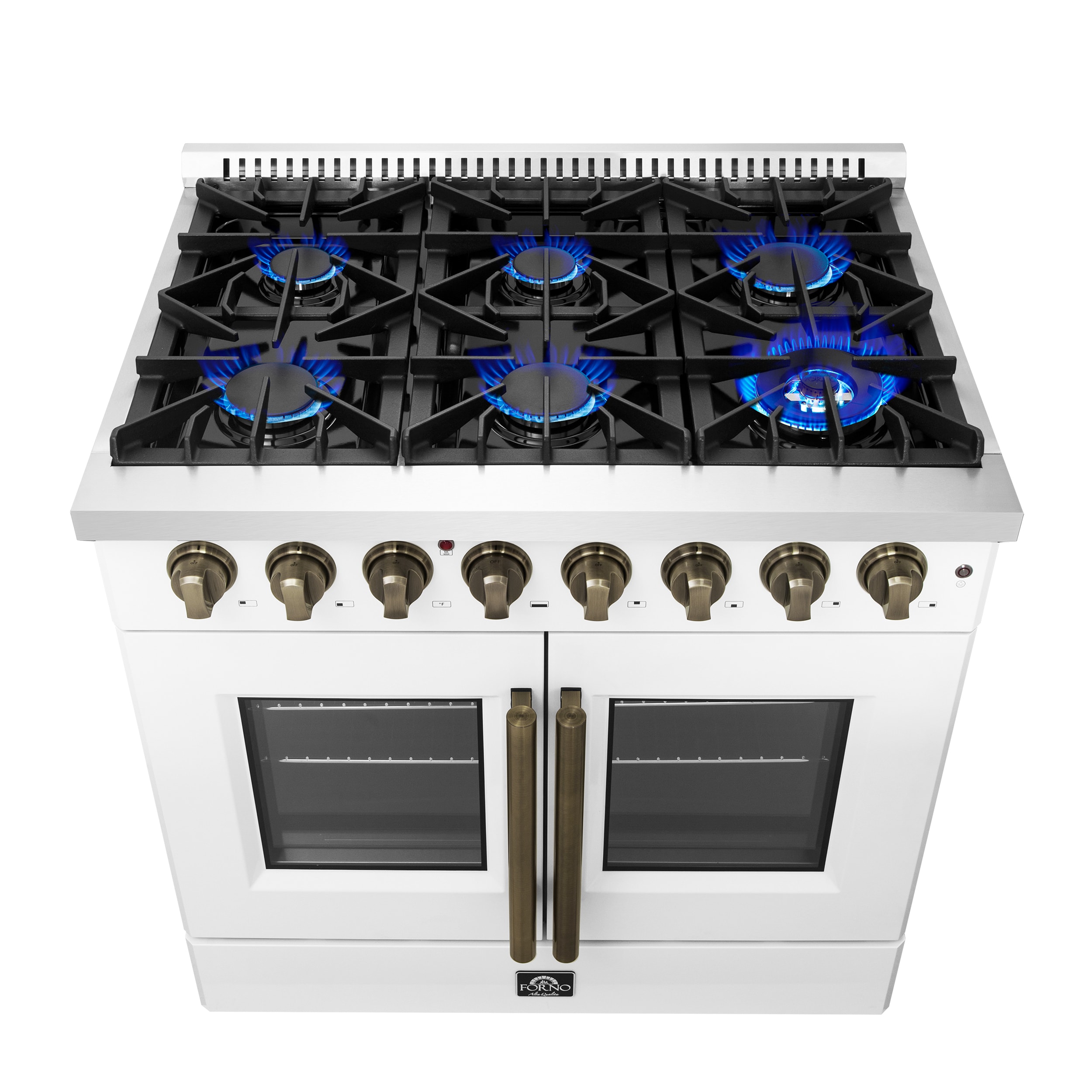FORNO FFSGS6356-36WHT Dual-Fuel-Ranges - View #4