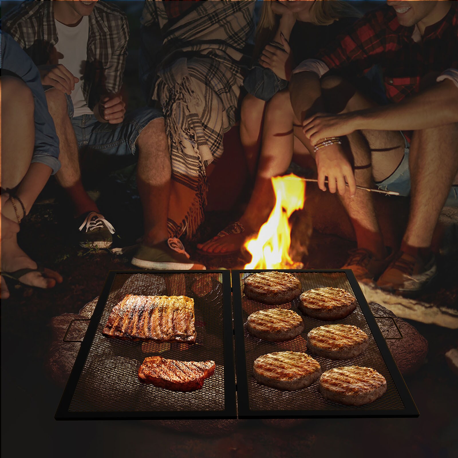 VEVOR FXWZLPYCH3636X1N1V0 Gas-Grill-Cookgrates-Warmracks - View #2