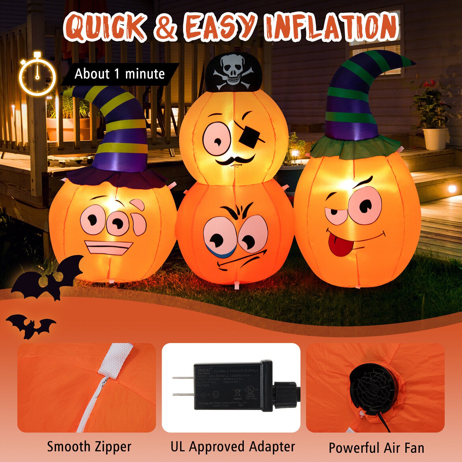 WELLFOR HYG24006US Outdoor-Halloween-Decor - View #3