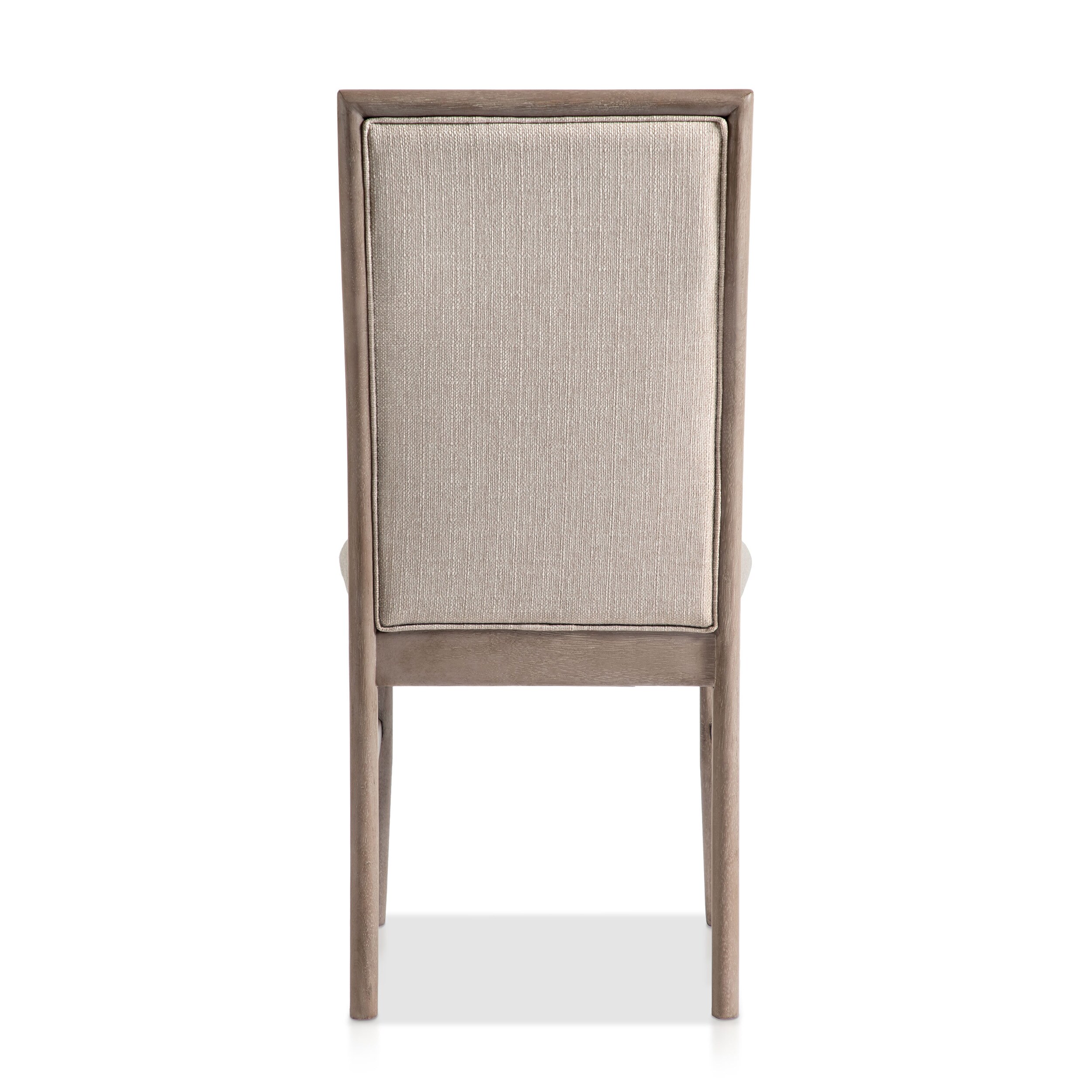 Natural Ash Upholstered High Back Side Chair