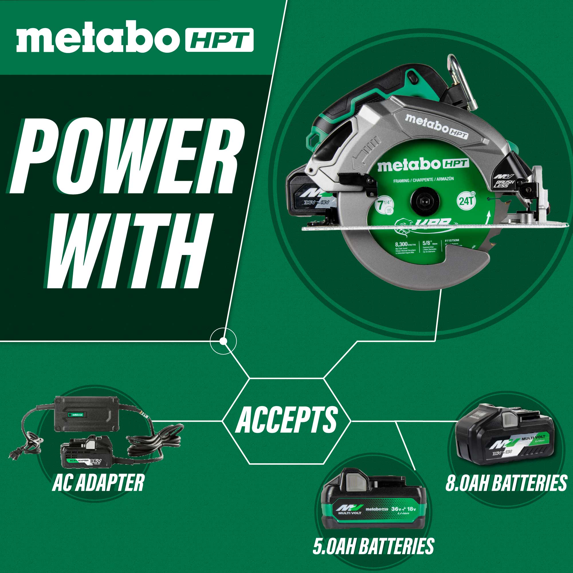 Metabo HPT C3607DBQ4M c100065 - View #3