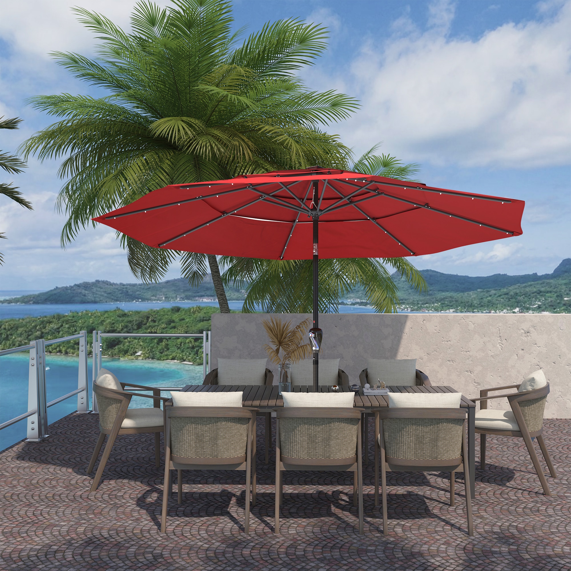 Clihome CLHT103LED-RD Umbrellas-2 - View #5