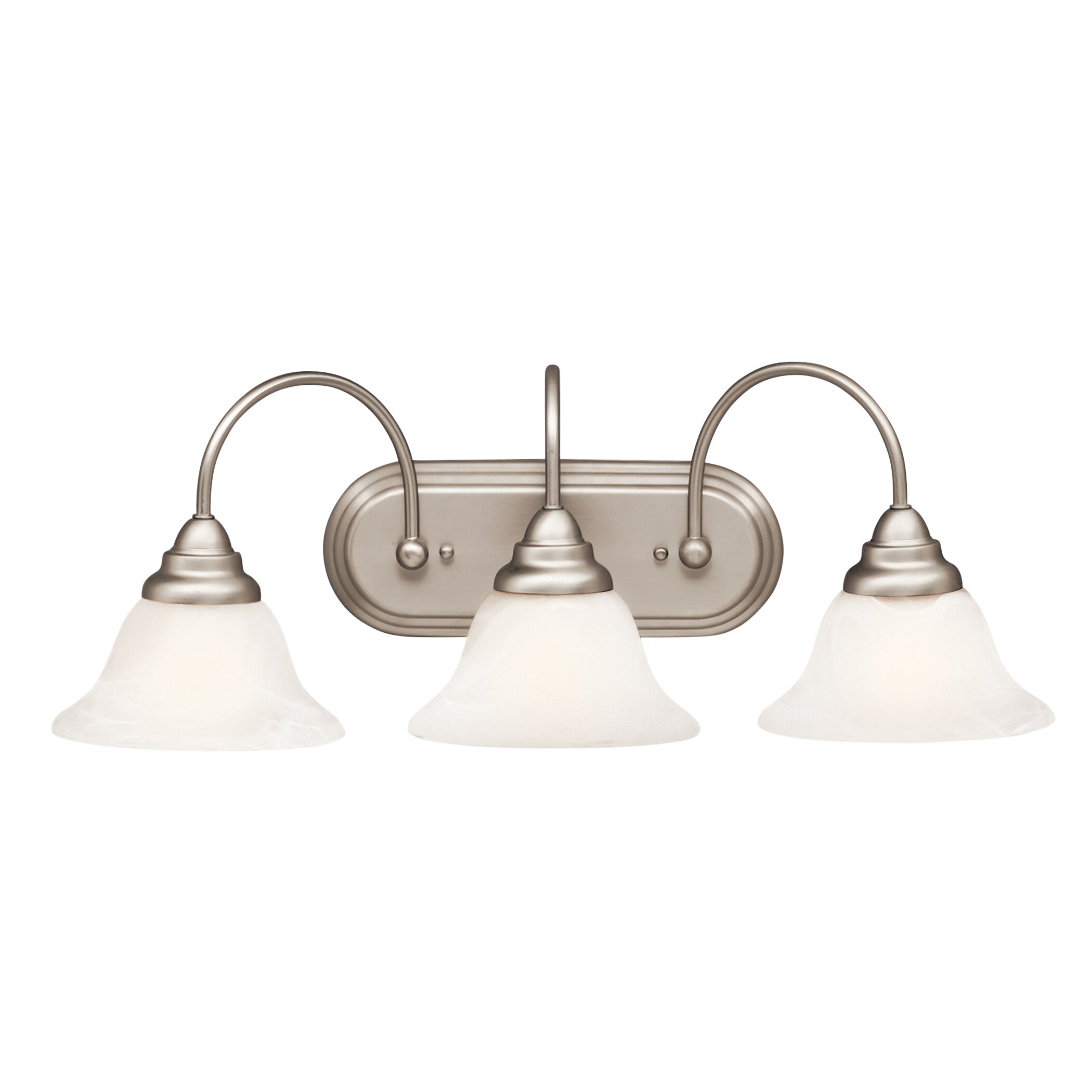 Kichler 5993NI Telford 24.75-in 3-Light Brushed Nickel Transitional Vanity Light
