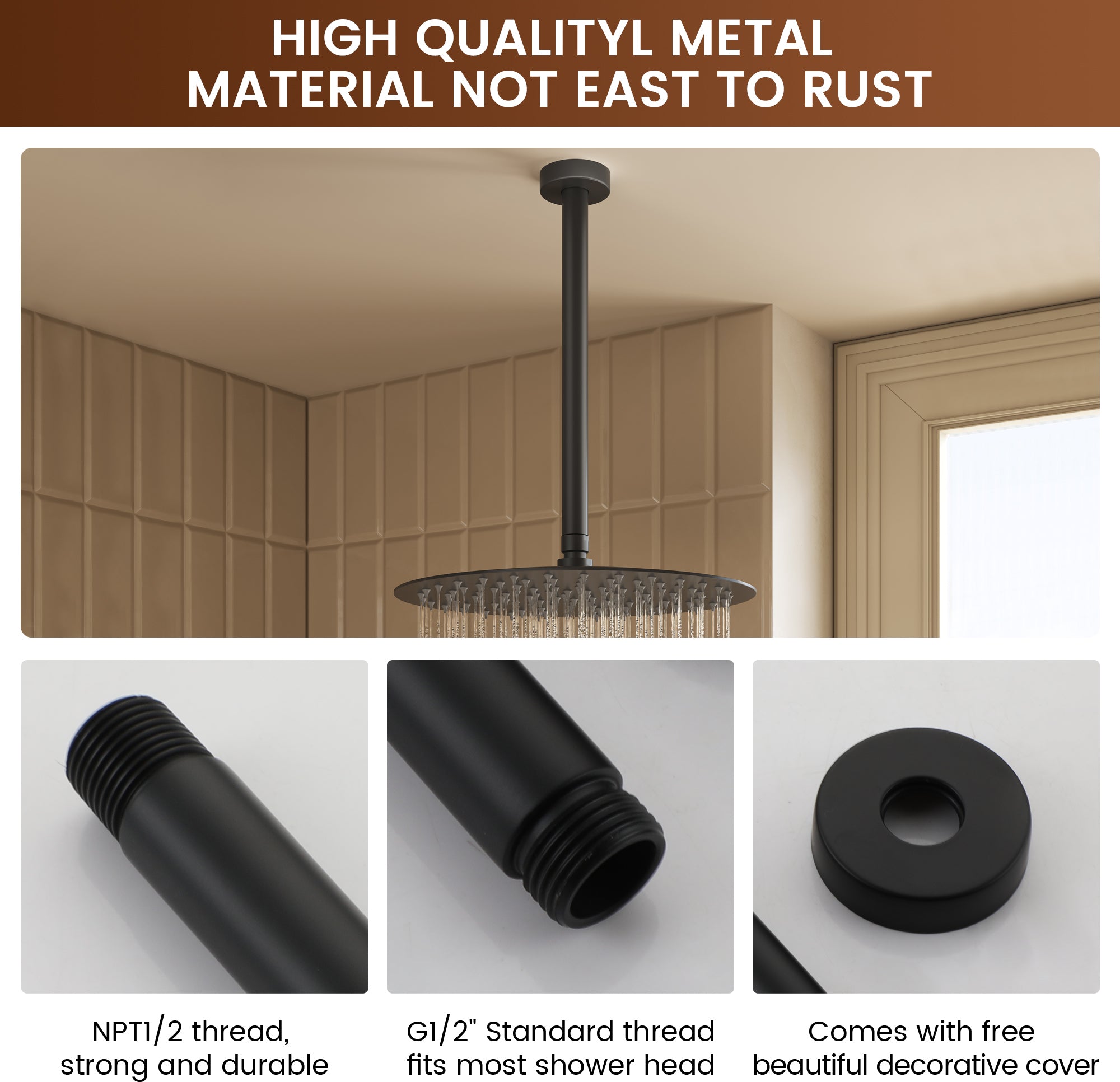 Boyel Living BLBR18006RD30MB Bath-Shower-Facc - View #7