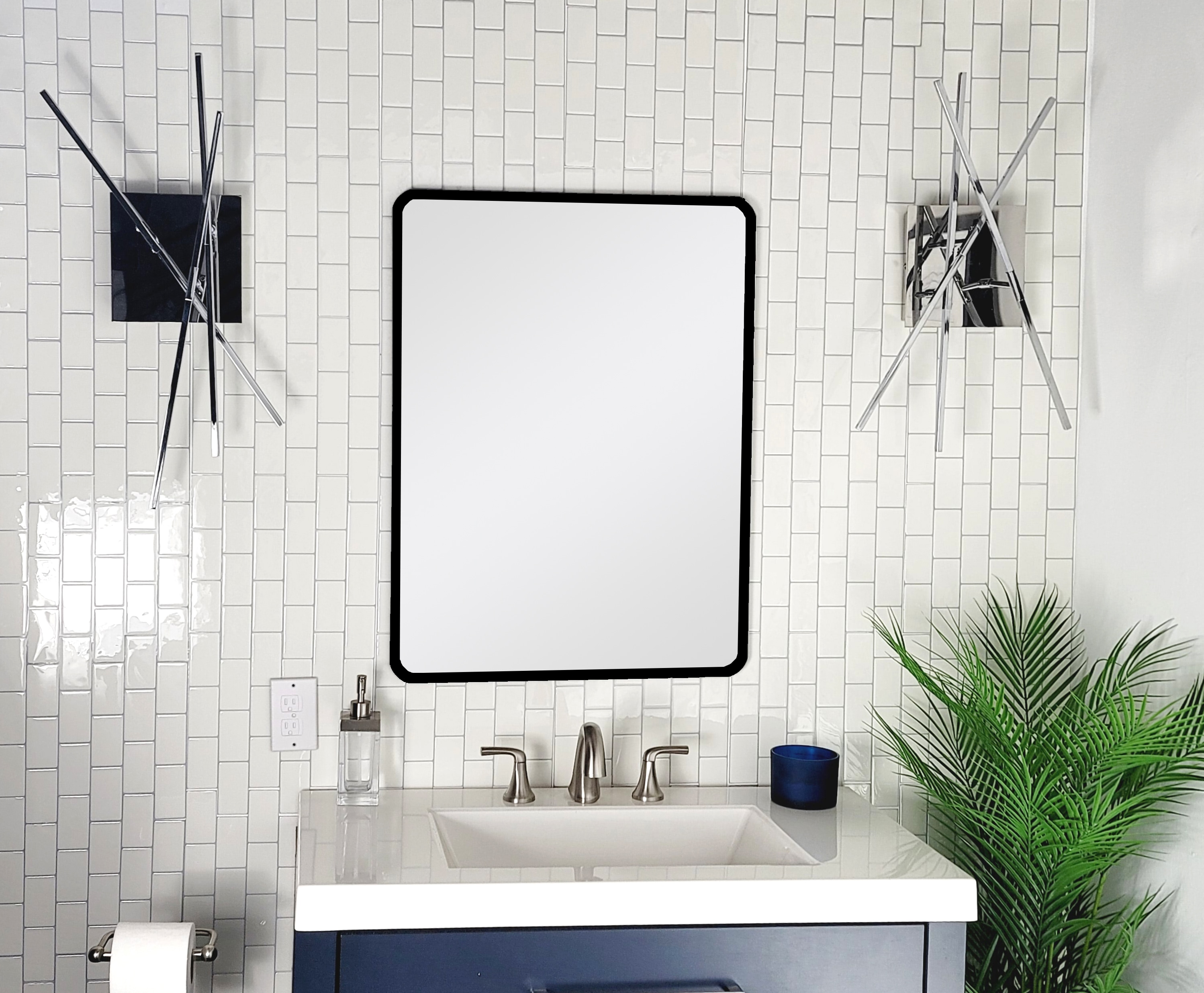Decor Wonderland SSMN1-B Framed-Bath-Mirrors - View #2
