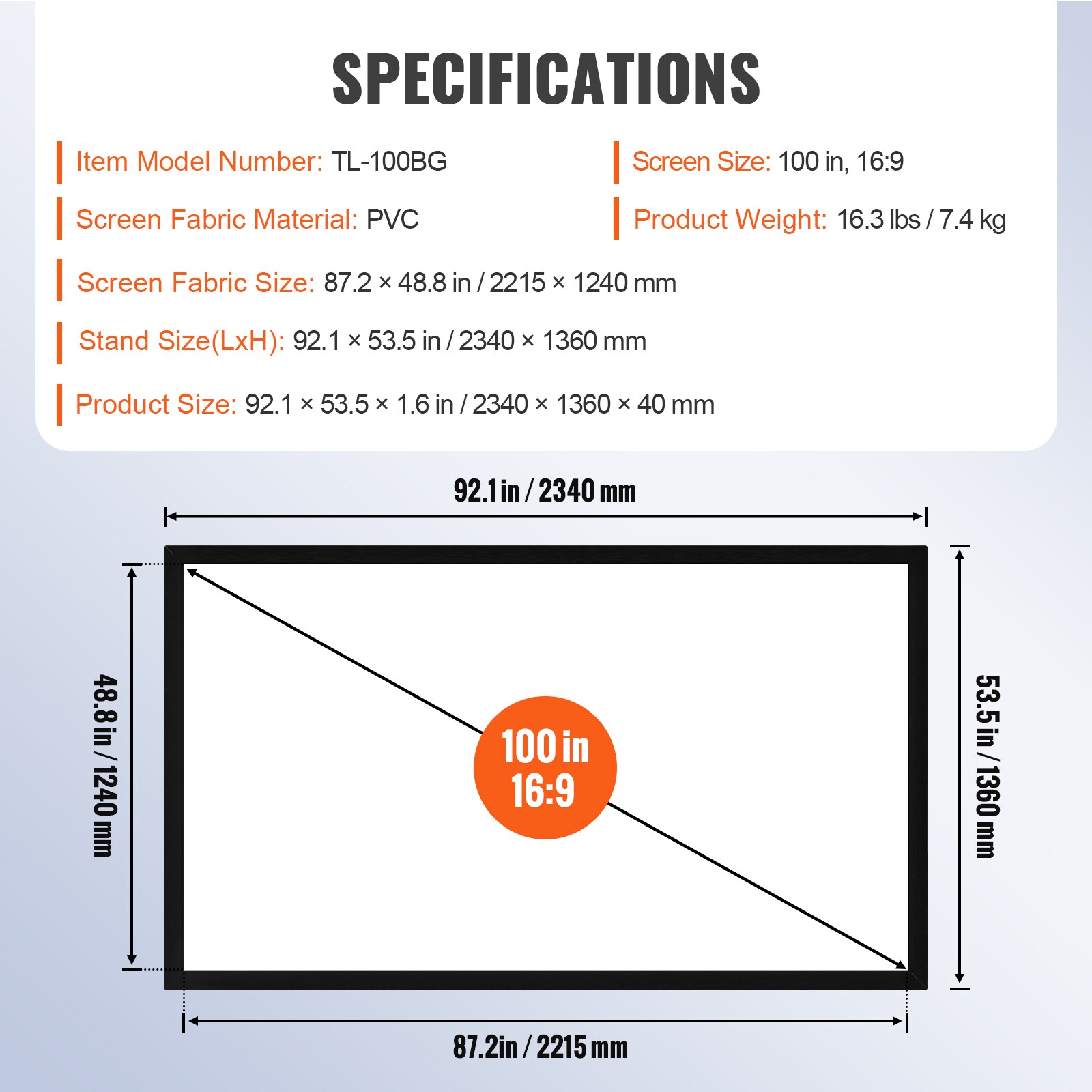 VEVOR TYPM100IN16-9HK01V0 projectors - View #7