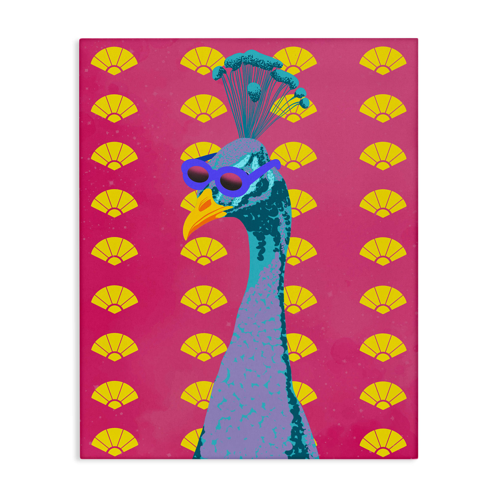 Stupell Industries BS-073-CN-30X40 Vibrant Mod Peacock Canvas Wall Art By Marcus Prime 30 x 40