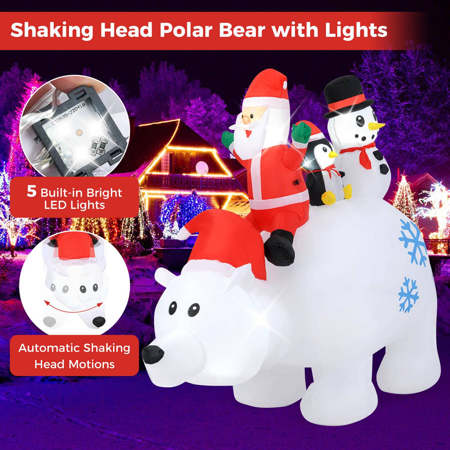 Costway HCST04345 Christmas-Inflatables - View #9
