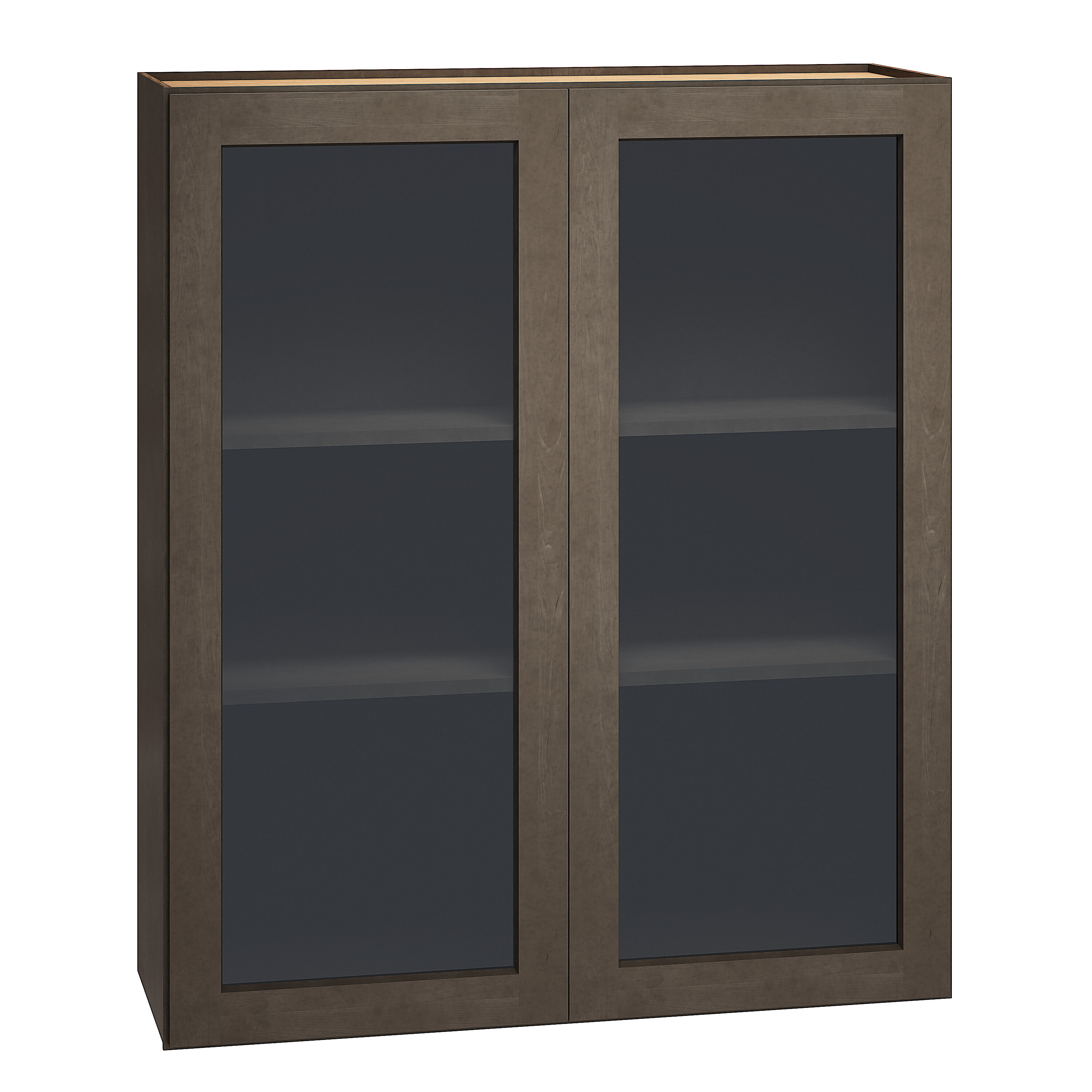 Diamond Express 329 WCG3642 Jamestown 36-in W x 42-in H x 12-in D Colt Brown Wall Fully assembled Plywood Cabinet (Cut for Glass Shaker)