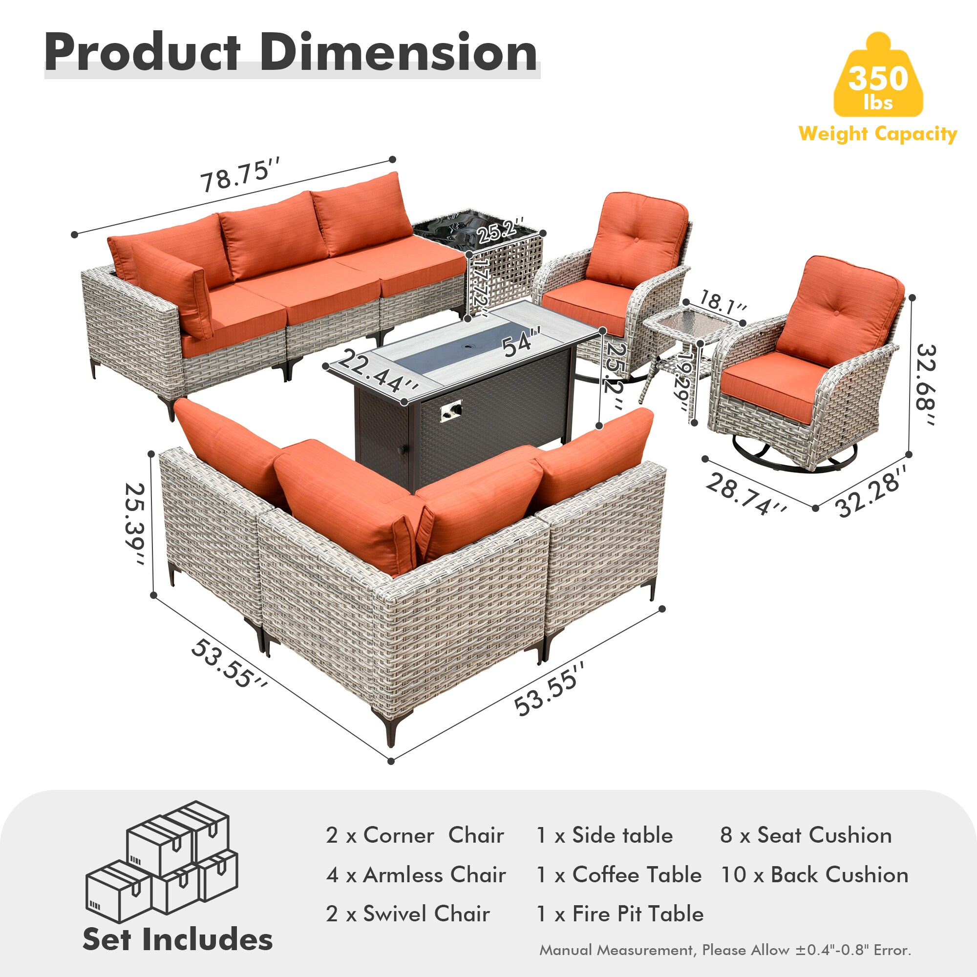 Pouuin SRFPYZSKT80 Patio-Sofas-Daybeds - View #2