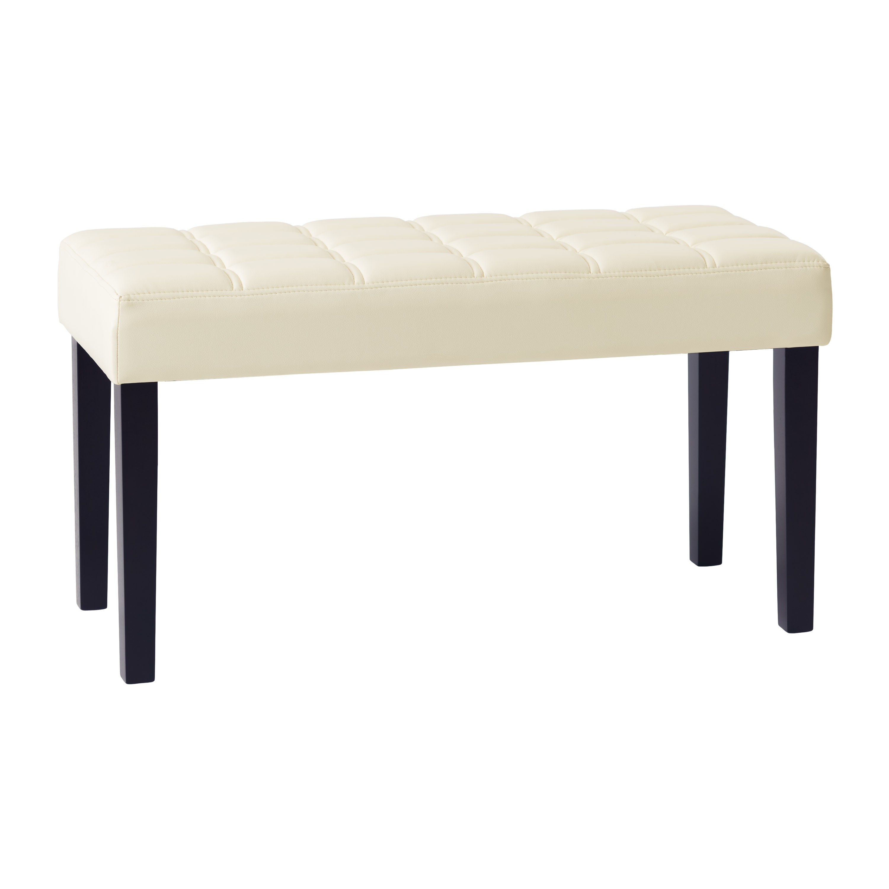 CorLiving California Modern White Accent Bench 35-in x 15.5-in x 19.25-in #LMY-110-O