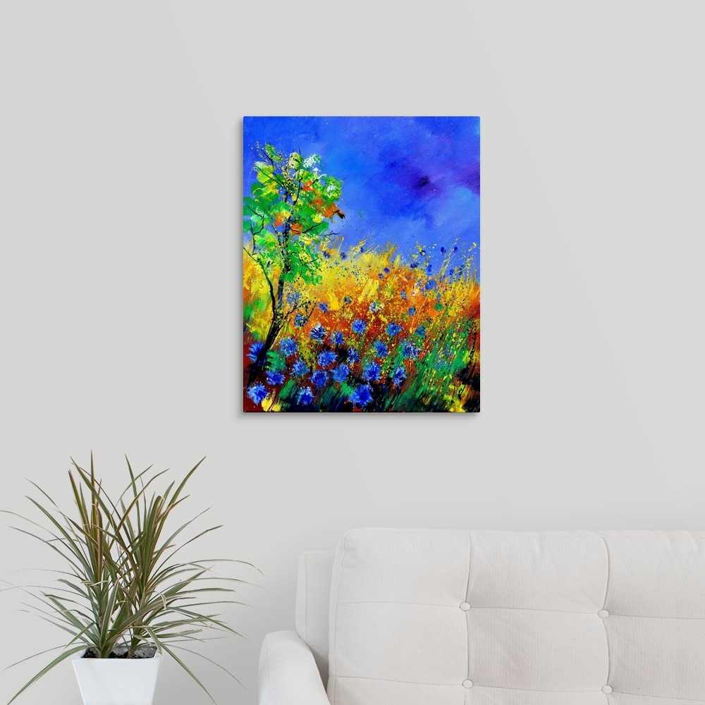 GreatBigCanvas Cornflowers 451170 Pol Ledent 20-in H x 16-in W Abstract ...
