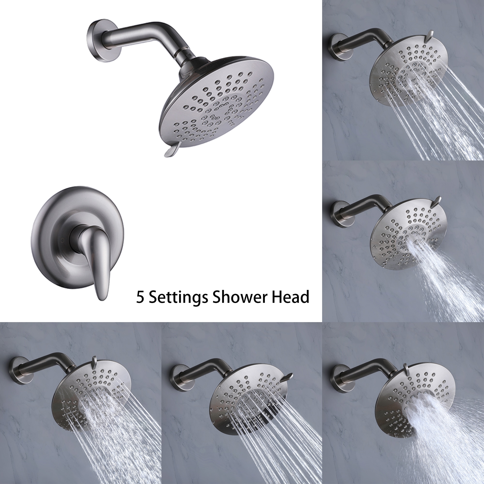 WELLFOR WB-1011 Showerhead-Bar-Panels - View #8