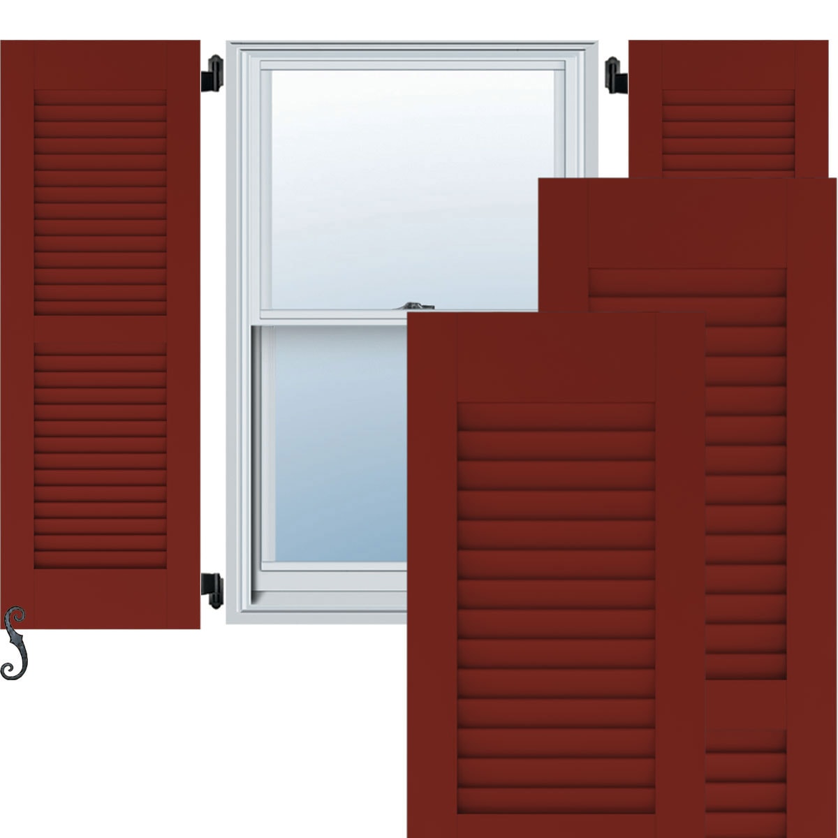 Ekena Millwork RW101LV15X37MRH Exterior-Shutters - View #2