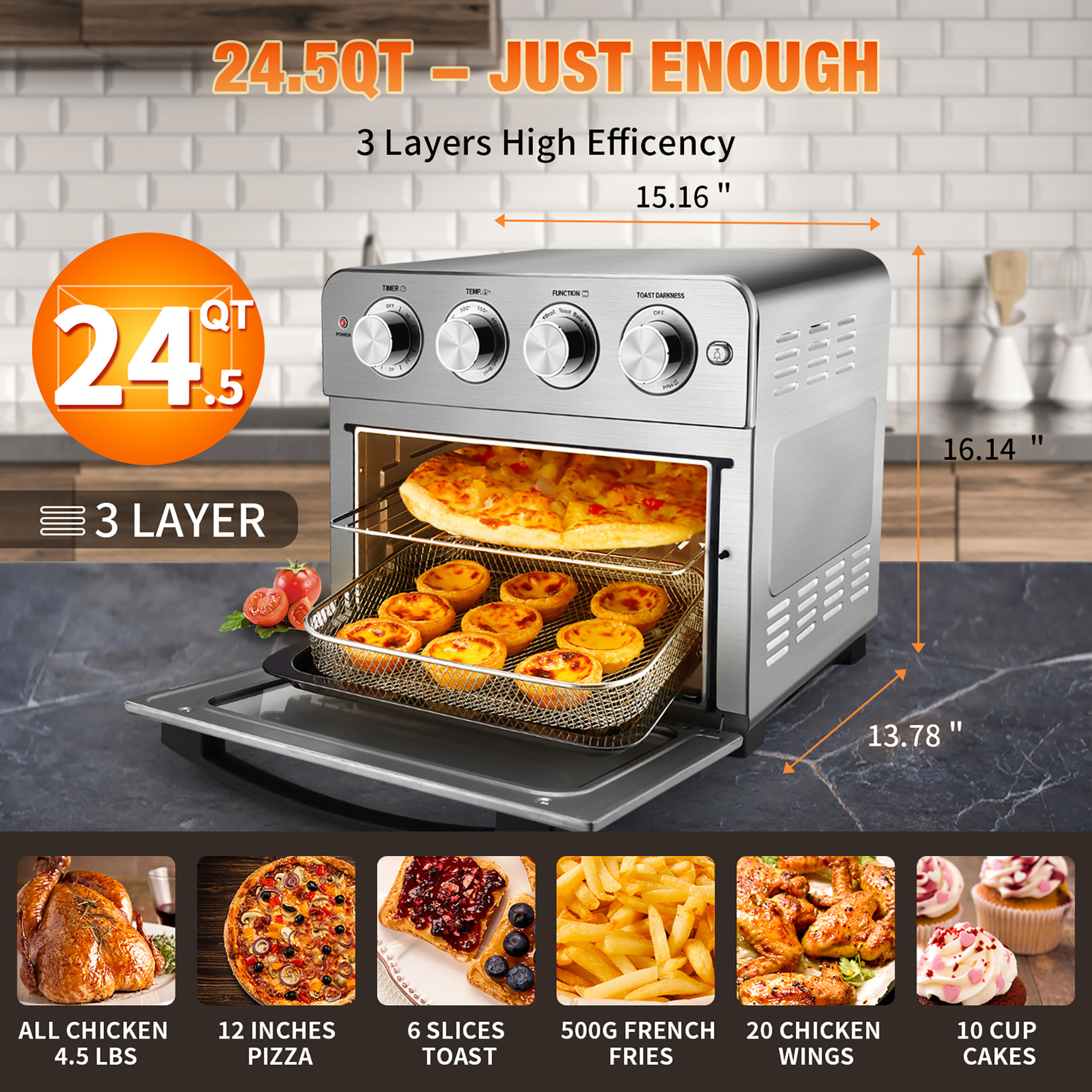 Mondawe MD-GBK0239 Countertop-Toaster-Ovens - View #7