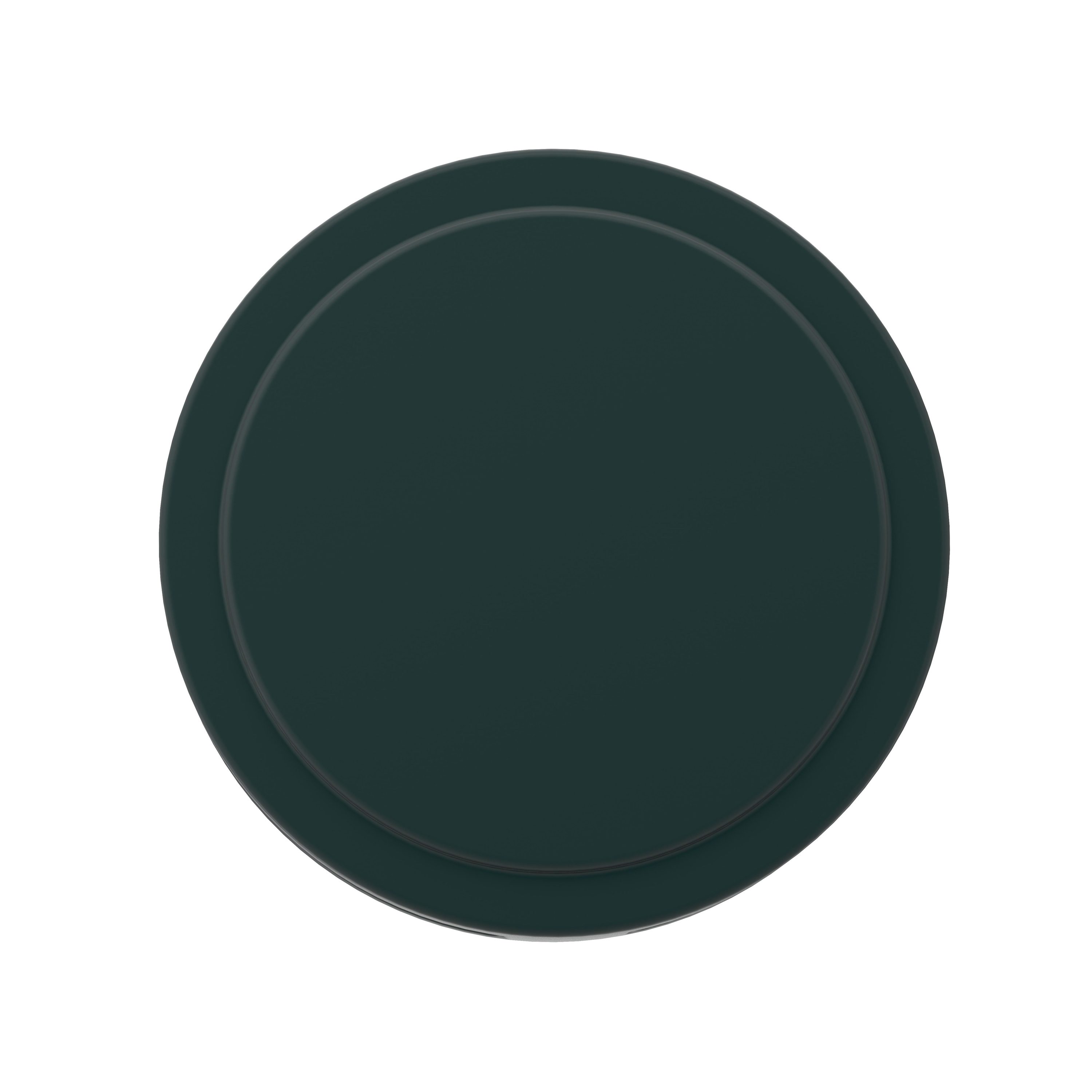 Matte Black Round Modern Cabinet Knob with Mounting Hardware