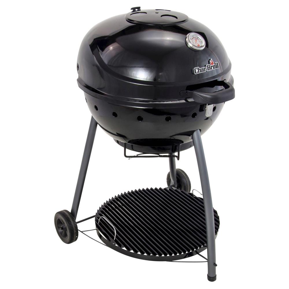 Char Broil Kettleman 25.8 in W Black Kettle Charcoal Grill at