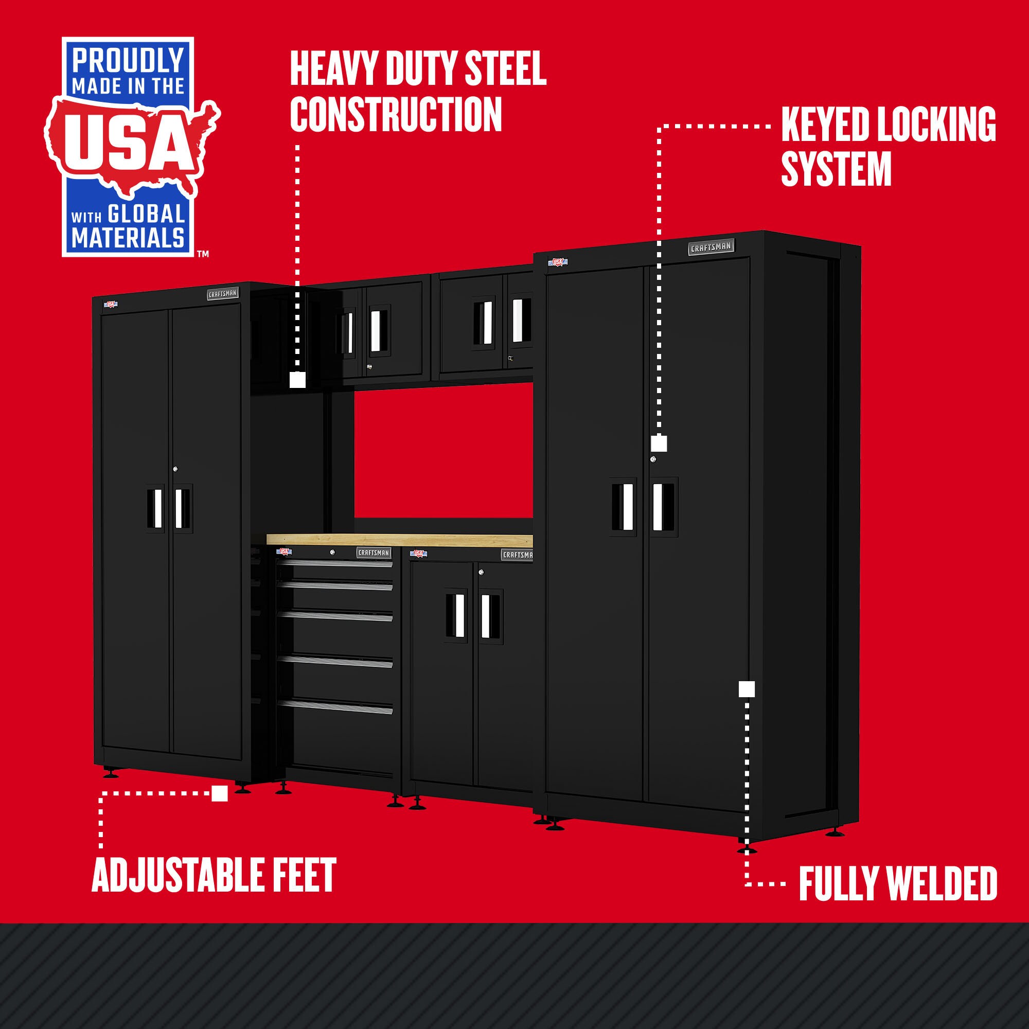 CRAFTSMAN CMST98242BK Garage-Storage-Systems - View #3