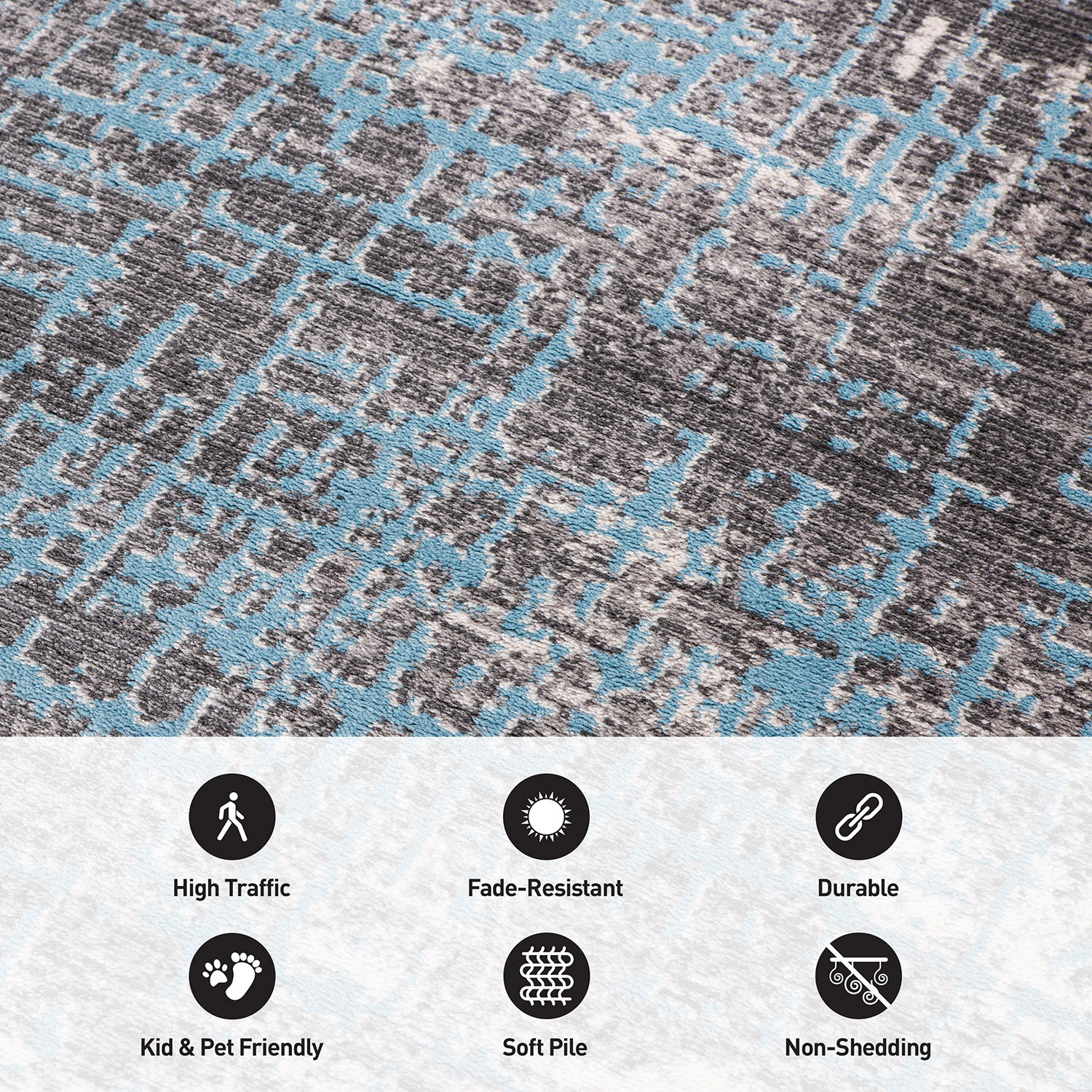 World Rug Gallery 394BLUE8X10 rugs - View #5