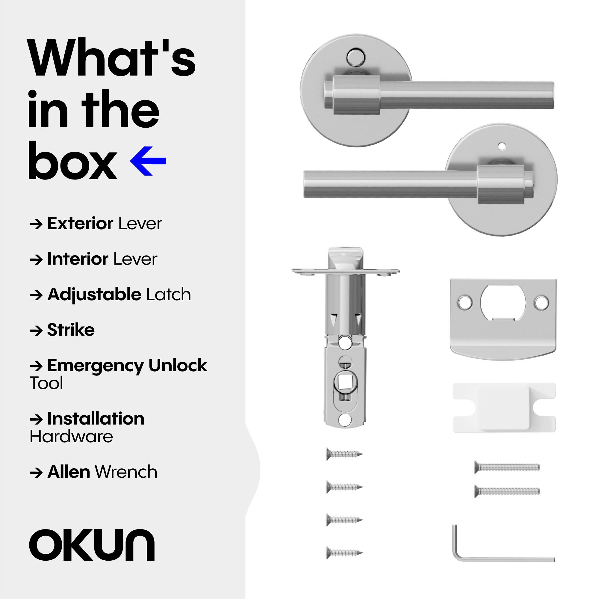 OKUN OK1007CHPRK2 Door-Handles - View #9
